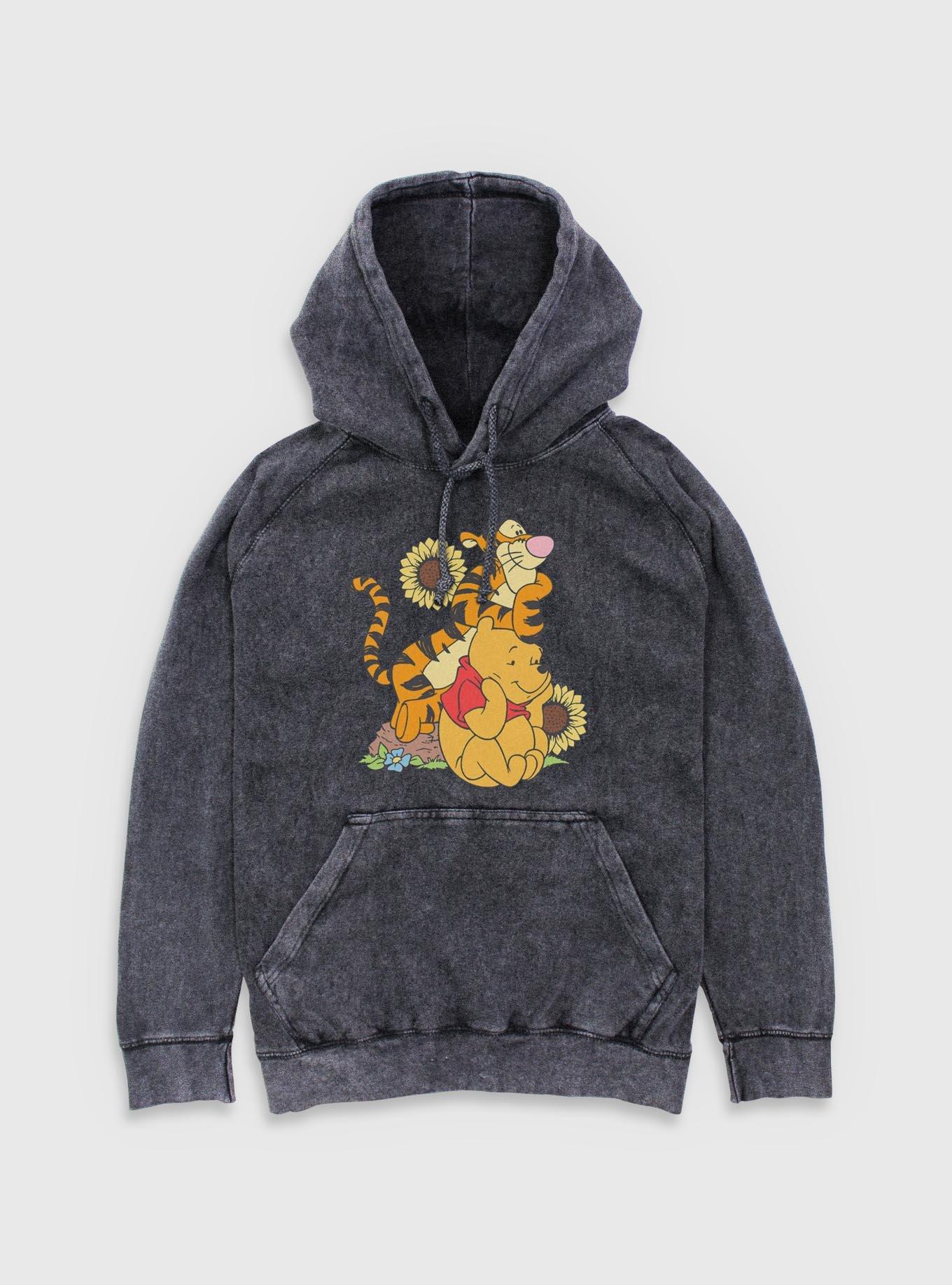 Disney Winnie The Pooh Winnie and Tigger Mineral Wash Hoodie, , hi-res