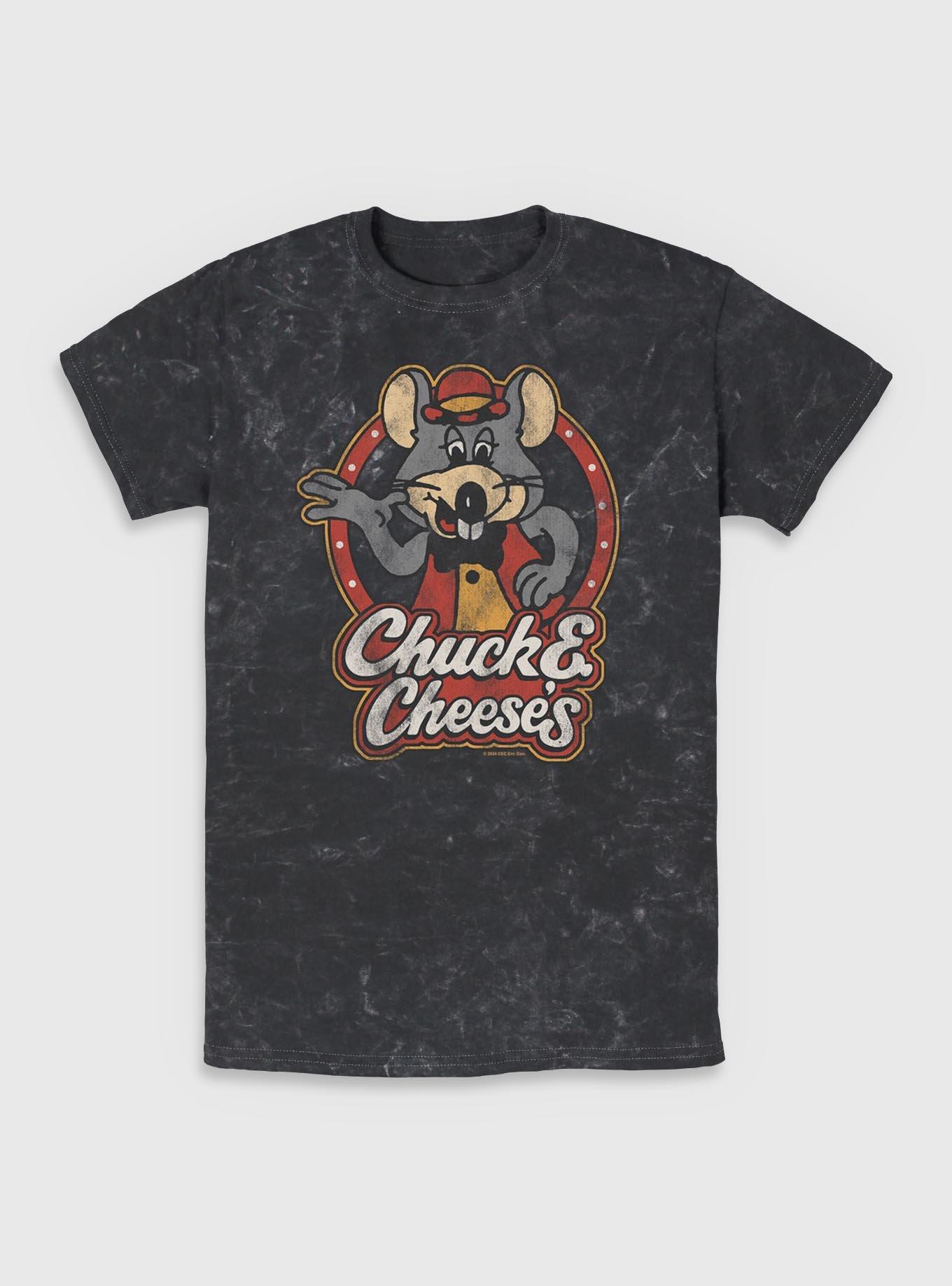 Chuck E Cheese OG Chuck Mineral Wash T-Shirt, BLACK, hi-res