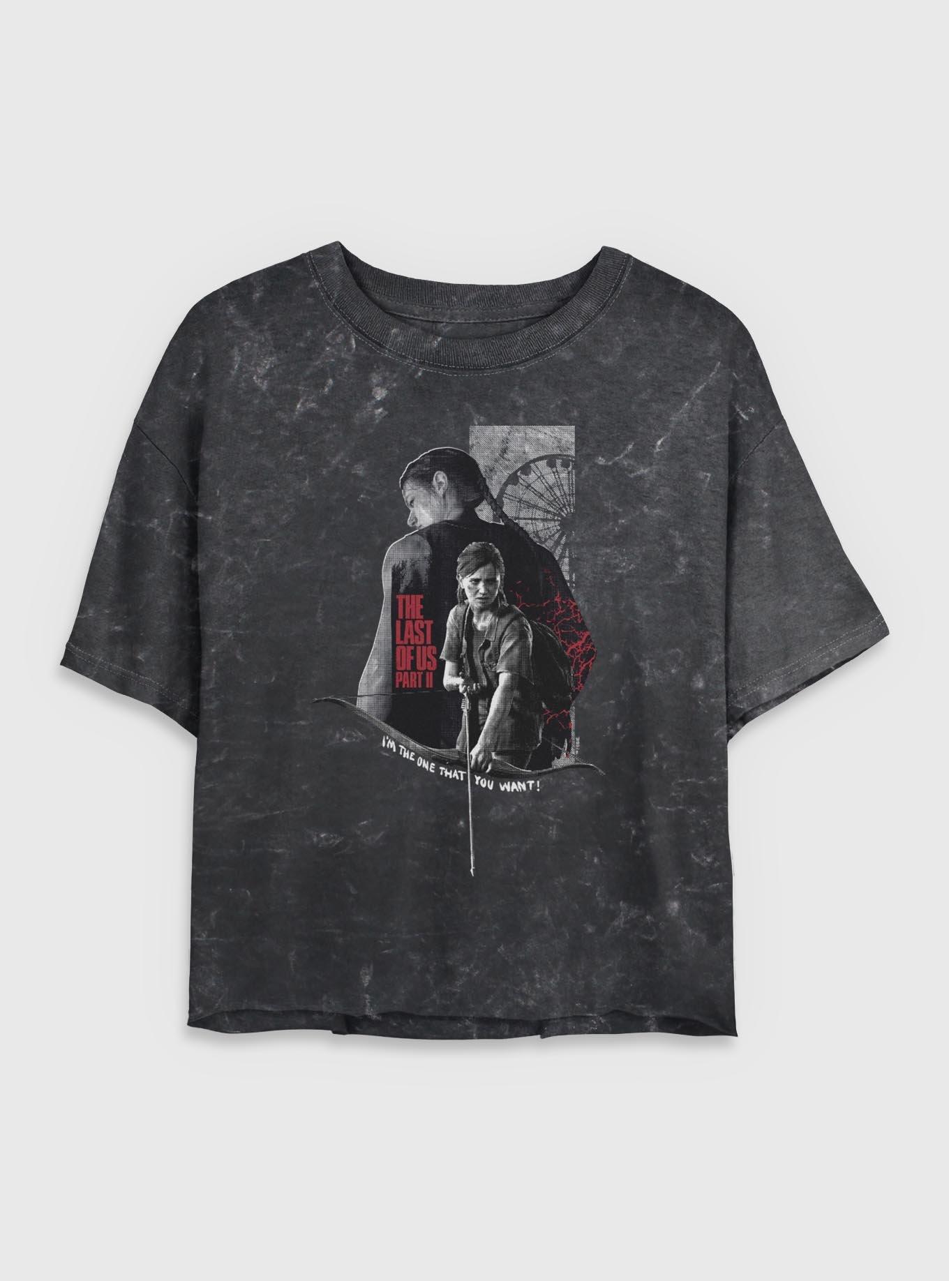 The Last Of Us Part II Abby And Ellie Girls Mineral Wash Crop T-Shirt, , hi-res