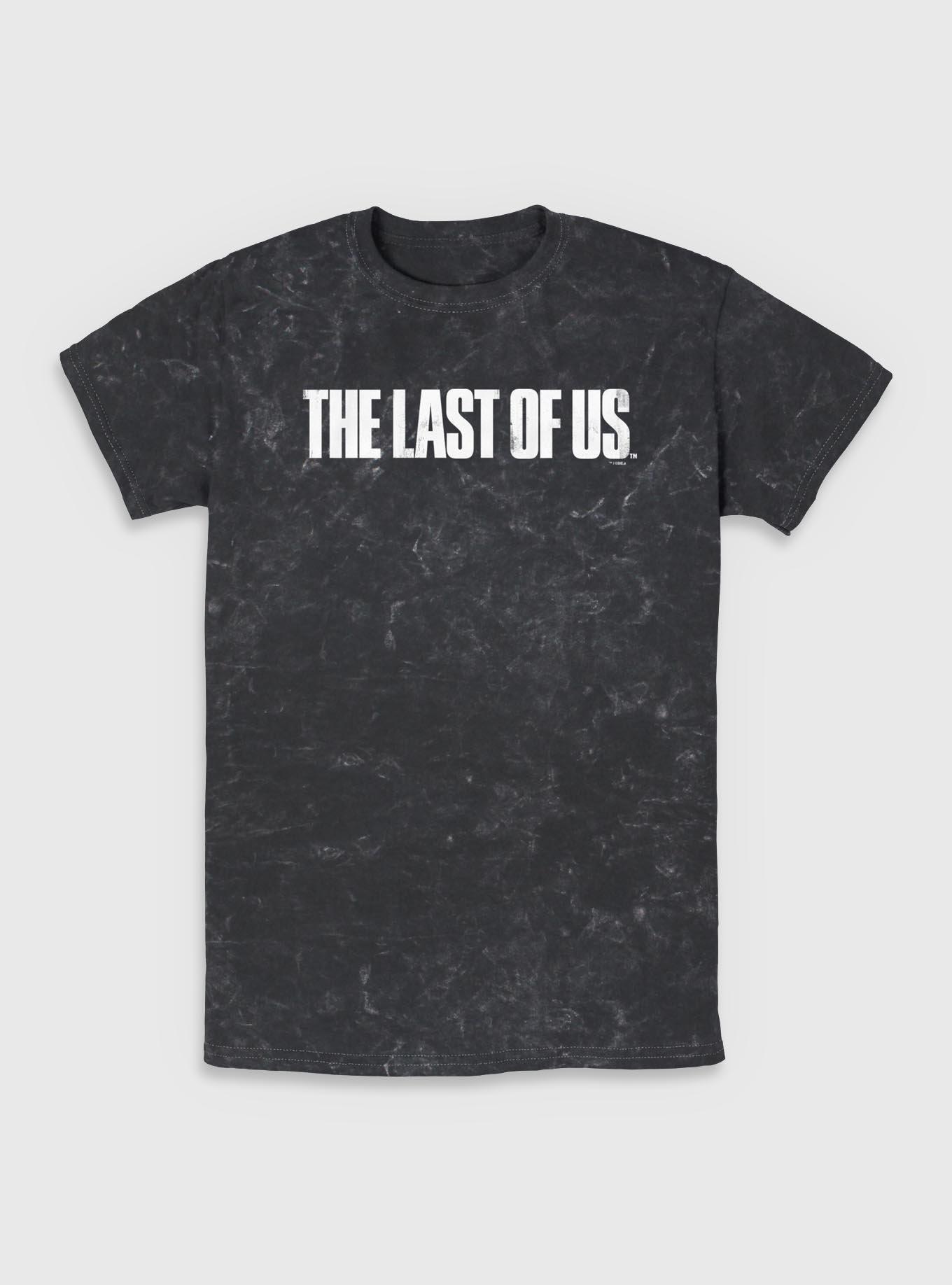 The Last Of Us Distressed Logo Mineral Wash T-Shirt, , hi-res