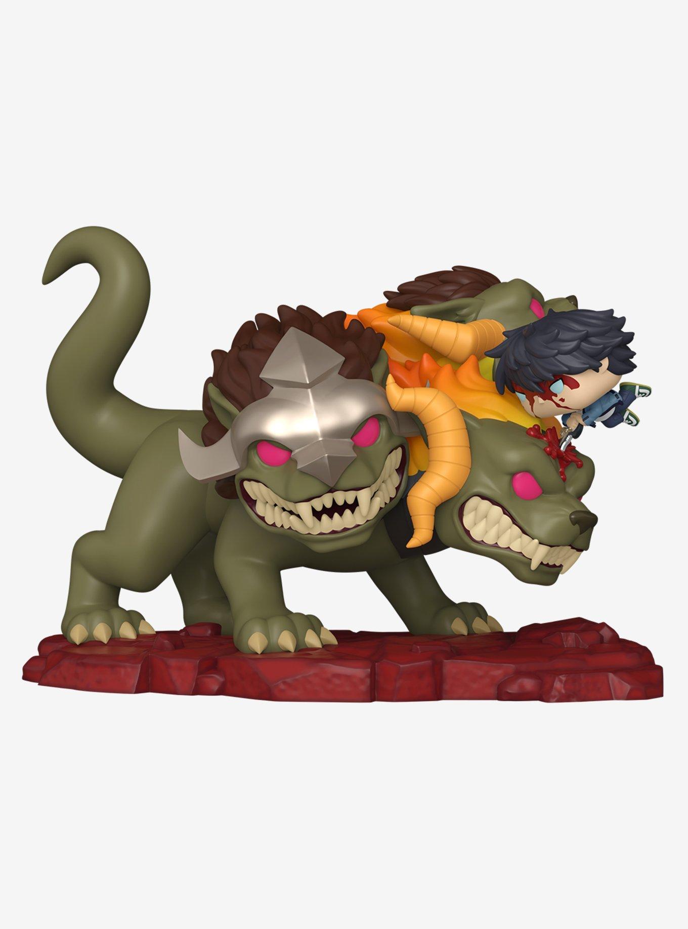 Funko Solo Leveling Pop! Deluxe Sung Jinwoo Vs. Cerberus Vinyl Figure, , hi-res