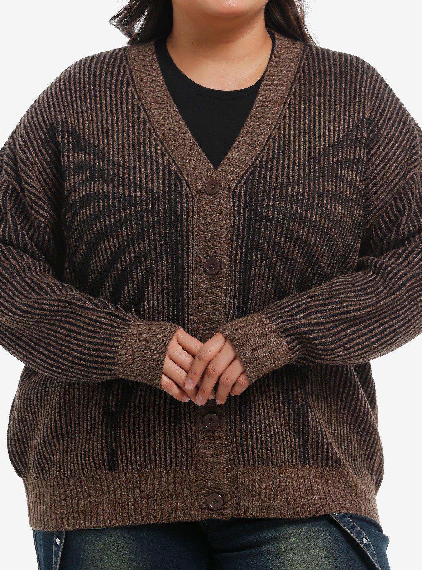 Thorn & Fable Skeleton Butterfly Girls Cardigan Plus Size, , hi-res