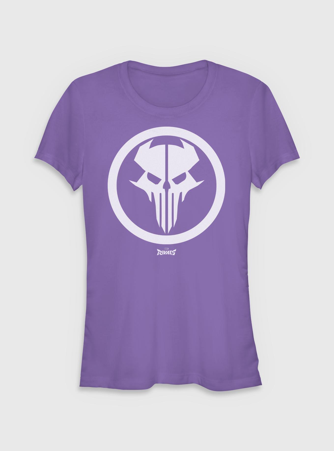 Marvel Rivals Punisher Dangan Ronin Symbol Girls T-Shirt Hot Topic Exclusive, , hi-res