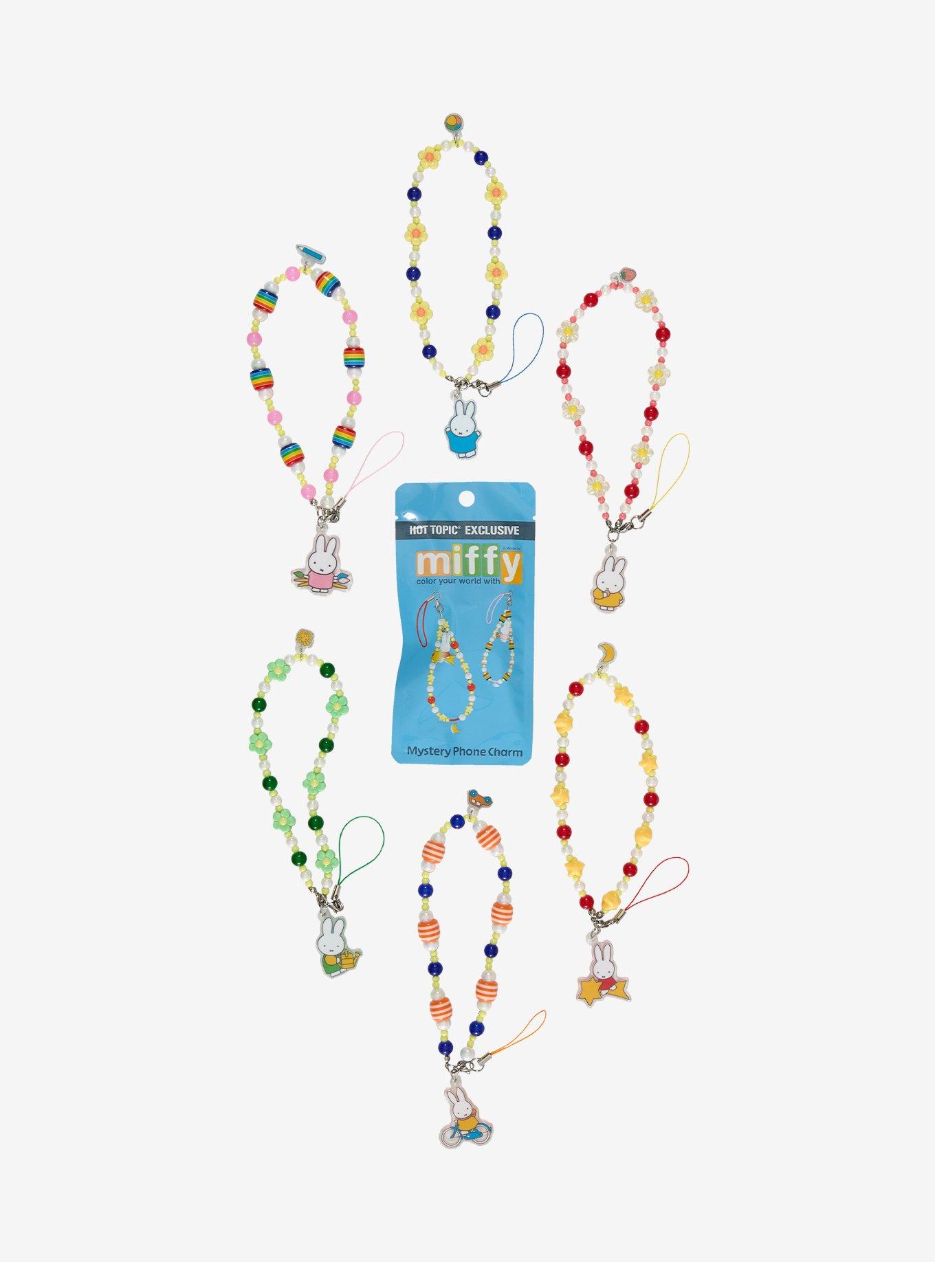 Miffy Charm Blind Bag Bead Phone Strap Hot Topic Exclusive, , hi-res