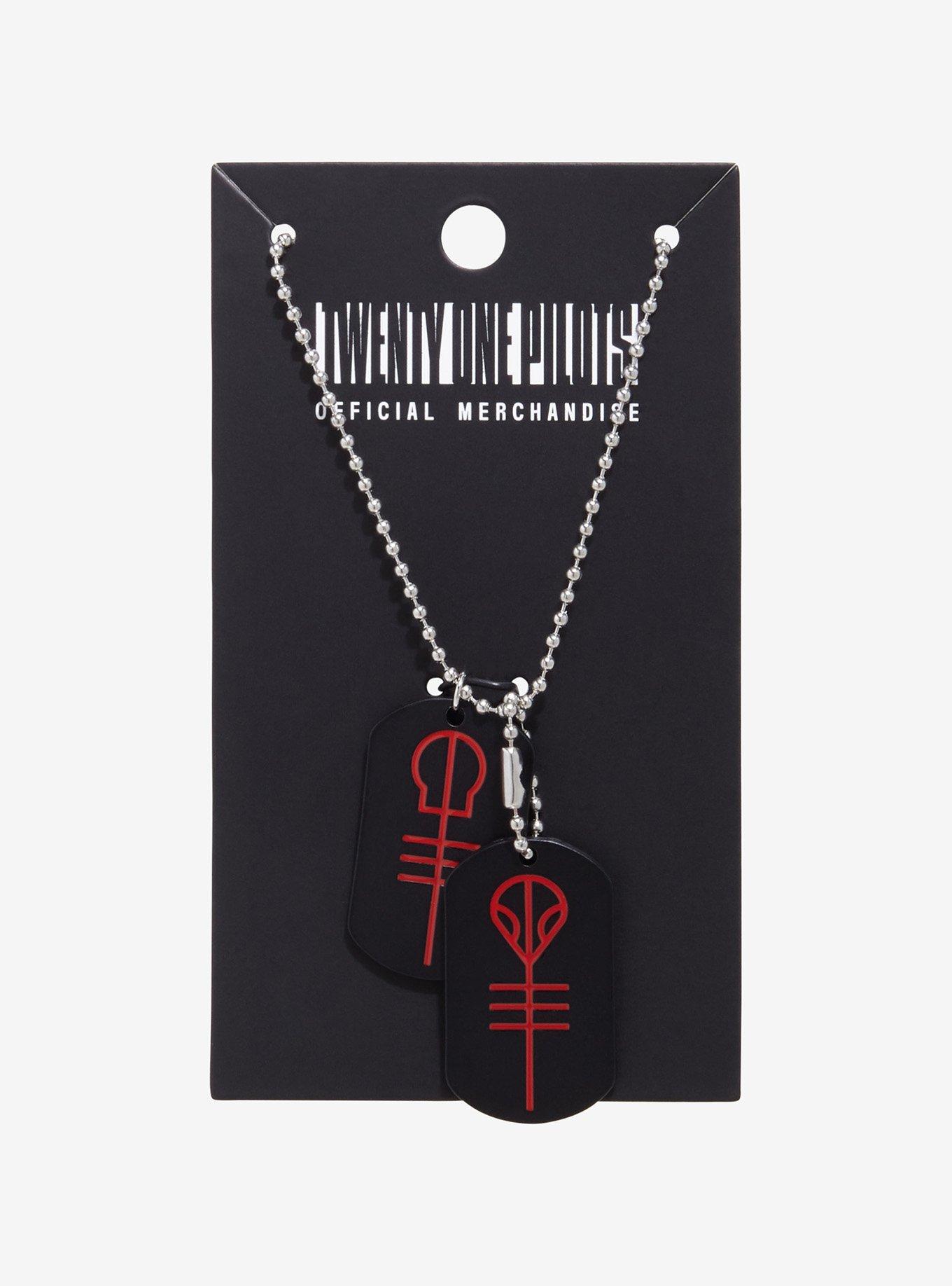 Twenty One Pilots Logo Dog Tag Necklace, , hi-res