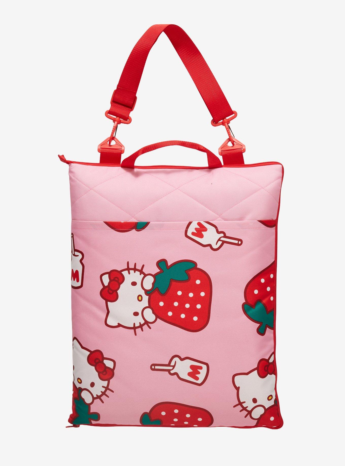 Hello Kitty Strawberry Convertible Picnic Blanket, , hi-res