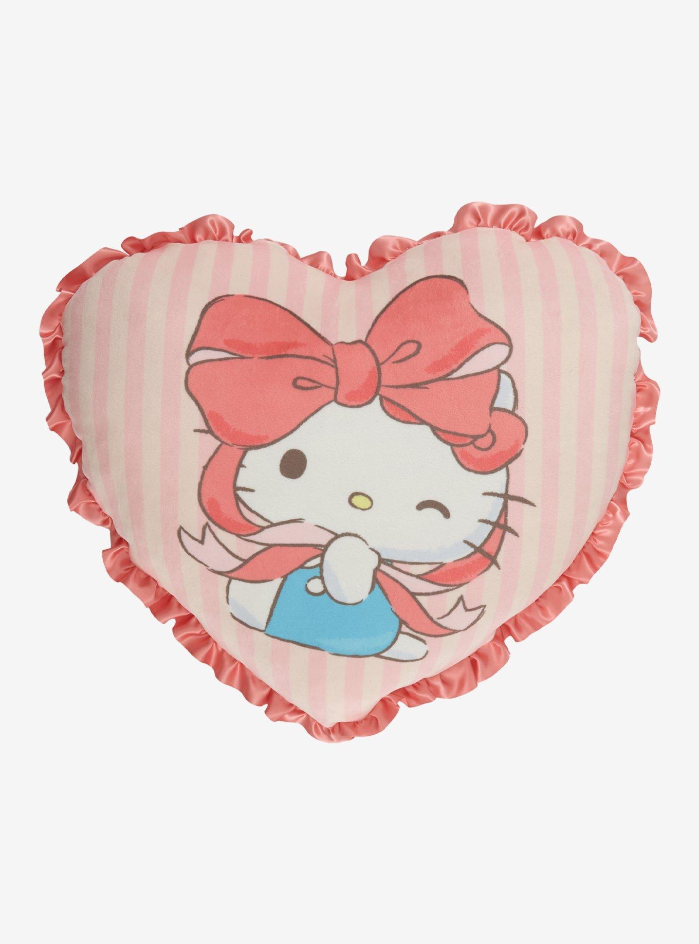 Hello Kitty Ribbon Heart Cloud Pillow, , hi-res