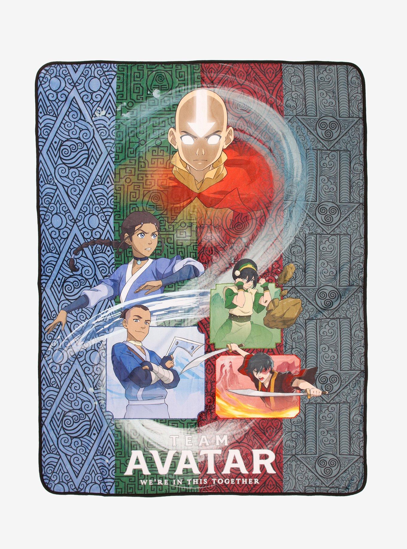 Avatar: The Last Airbender Team Avatar Throw Blanket, , hi-res