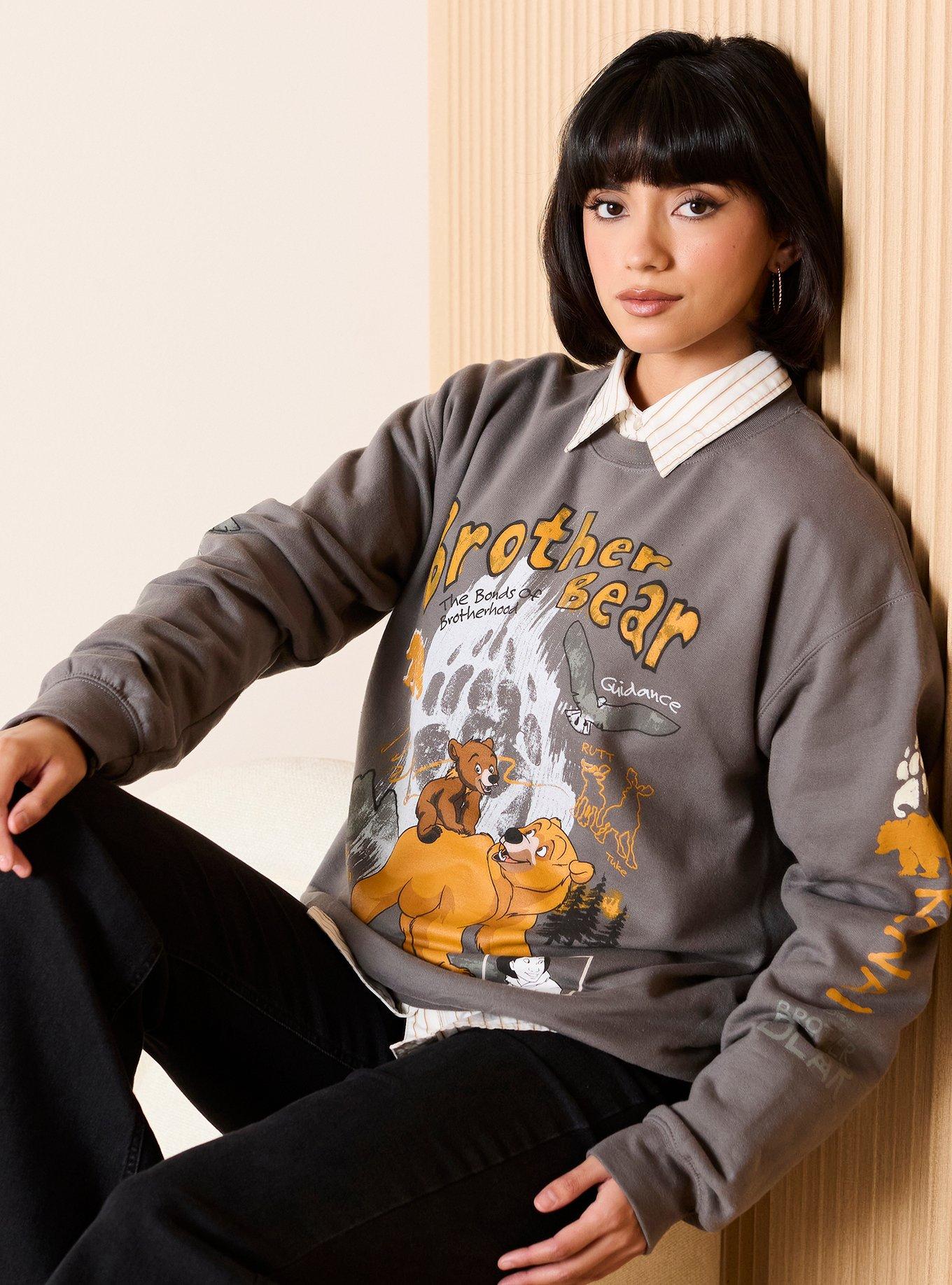 Disney Brother Bear Koda & Kenai Doodle Icons Women's Crewneck - BoxLunch Exclusive, , hi-res