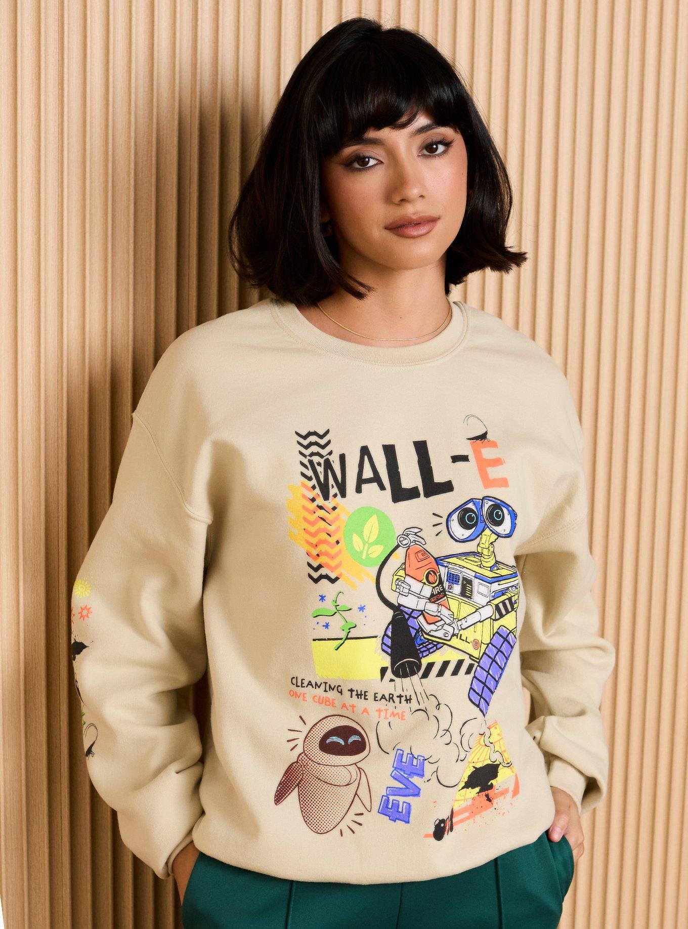 Disney Pixar WALL-E Doodle Characters Women's Crewneck - BoxLunch Exclusive, , hi-res