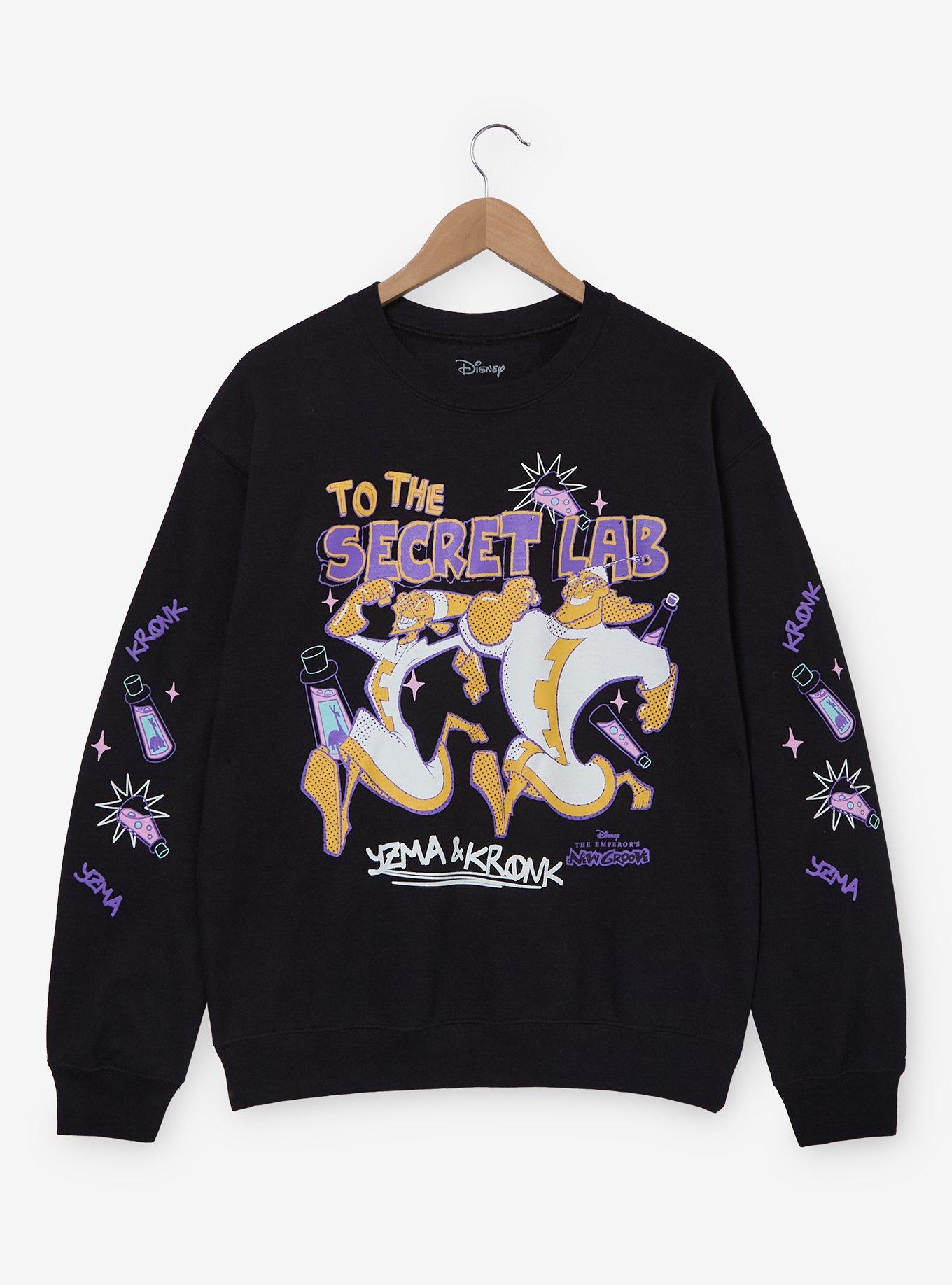 Disney The Emperor's New Groove Kronk & Yzma Secret Lab Doodle Women's Crewneck - BoxLunch Exclusive