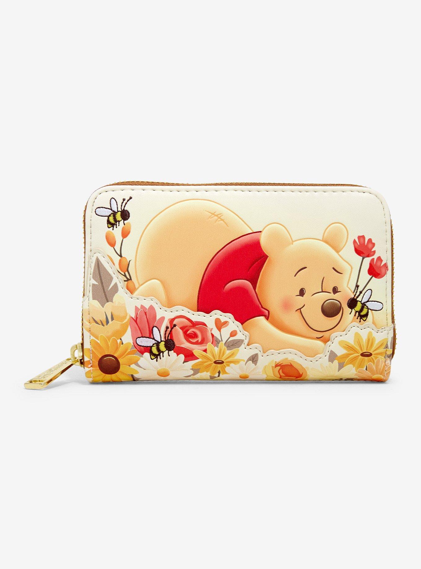 Loungefly Disney Winnie The Pooh Floral Mini Zipper Wallet, , hi-res