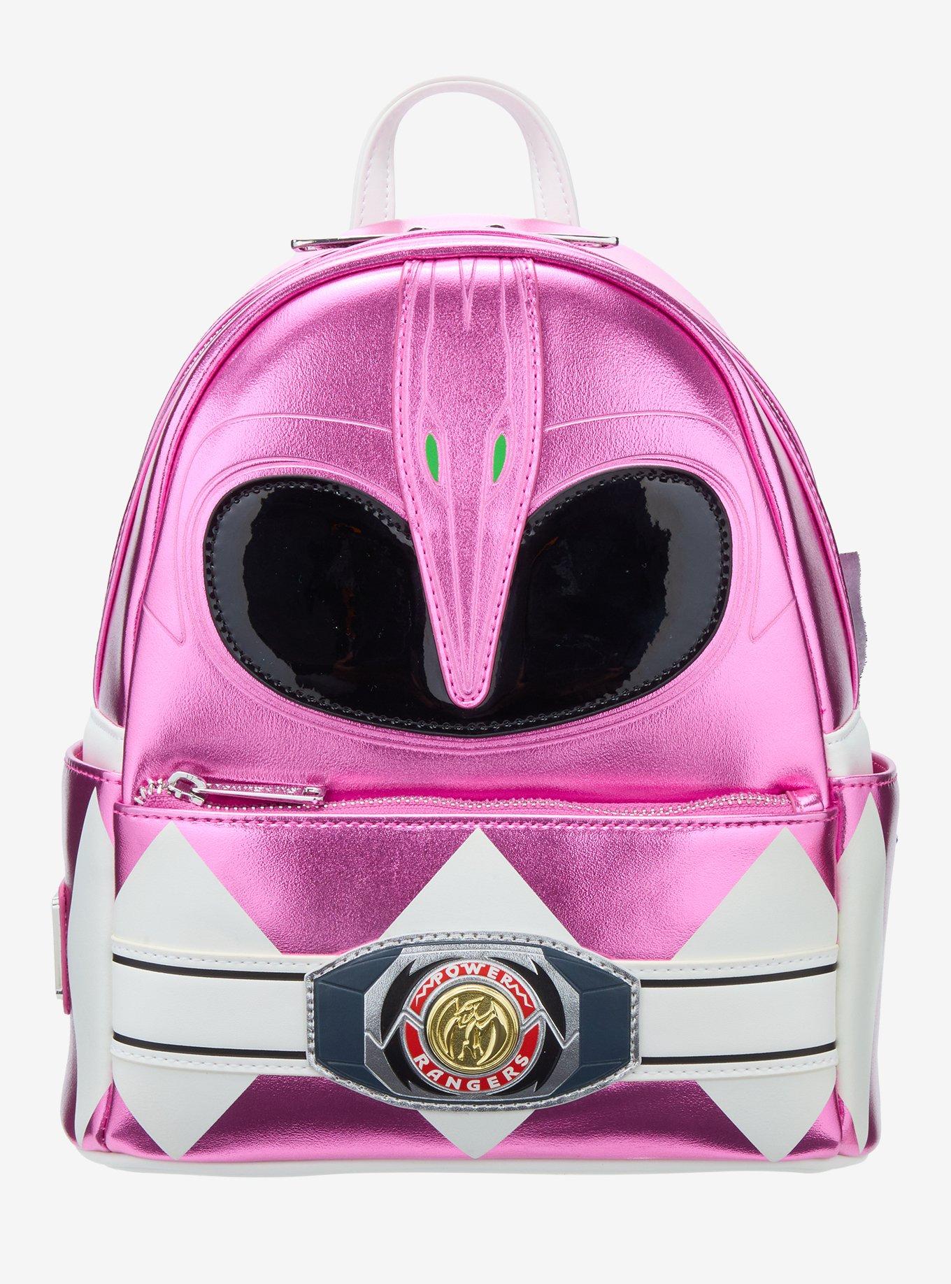 Loungefly Mighty Morphin Power Rangers Pink Ranger Metallic Mini Backpack, , hi-res