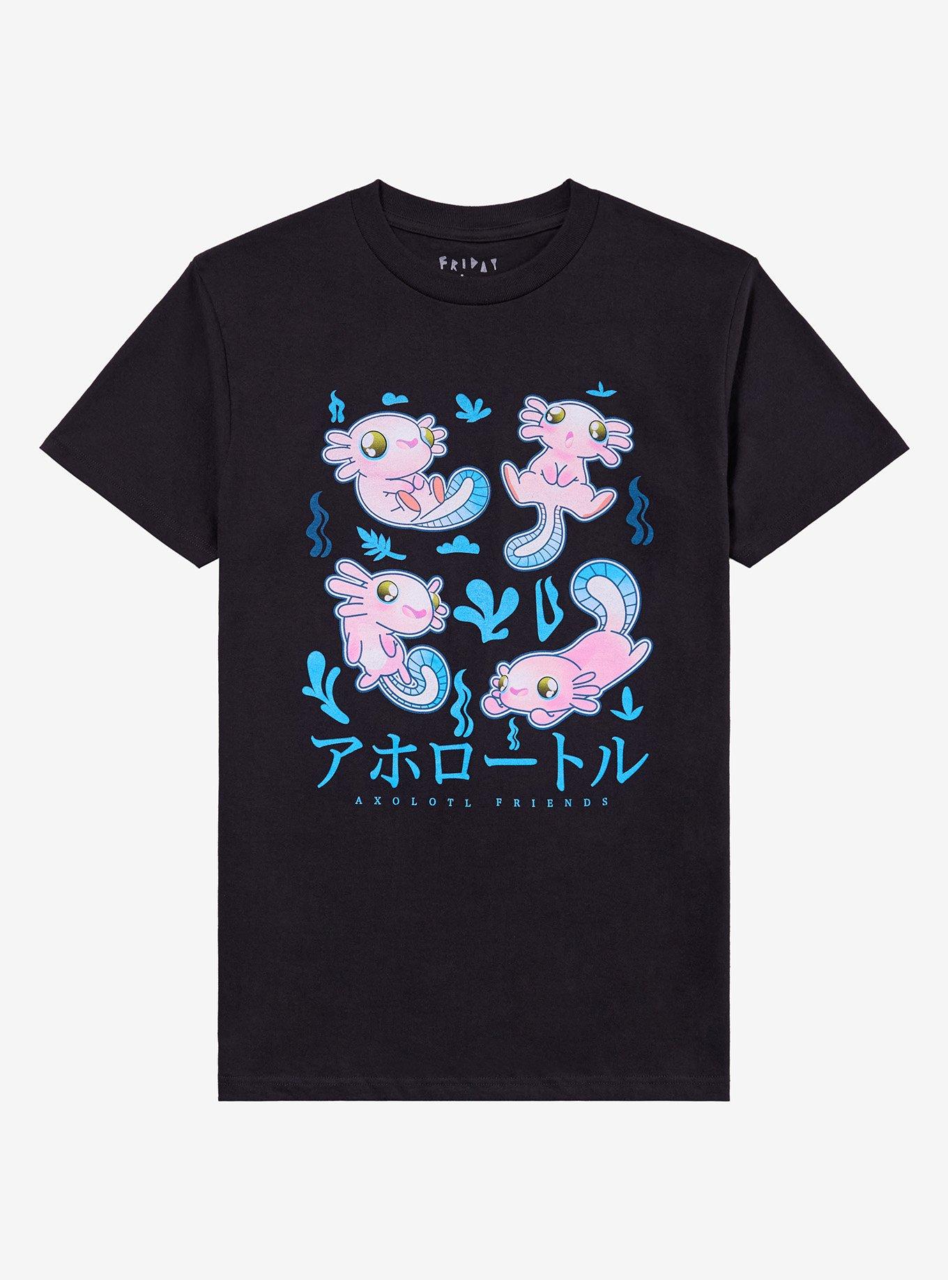 Axolotl Friends Chibi T-Shirt By Friday Jr., , hi-res