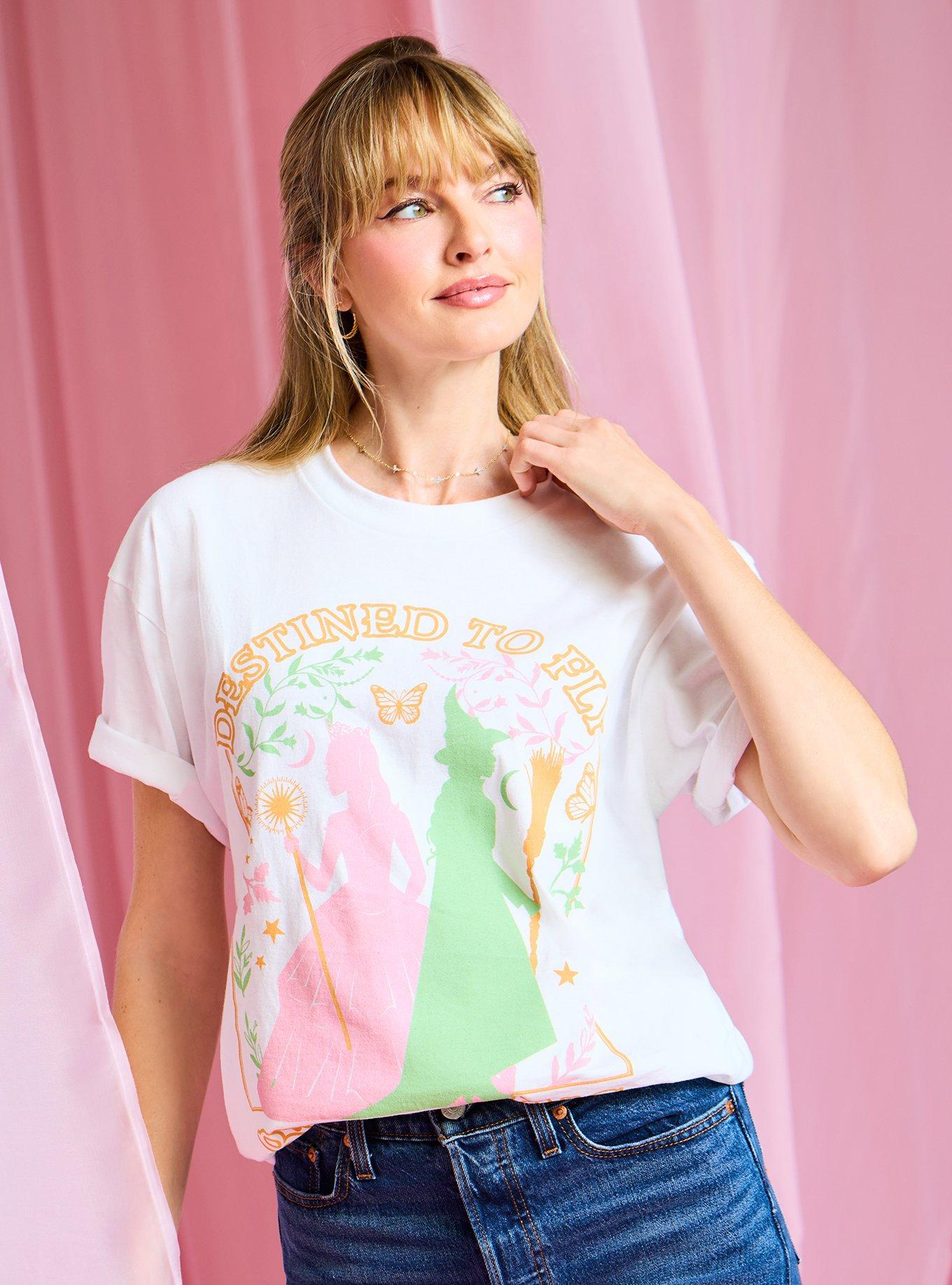 Wicked Elphaba & Glinda Silhouettes Women's T-Shirt - BoxLunch Exclusive, , hi-res