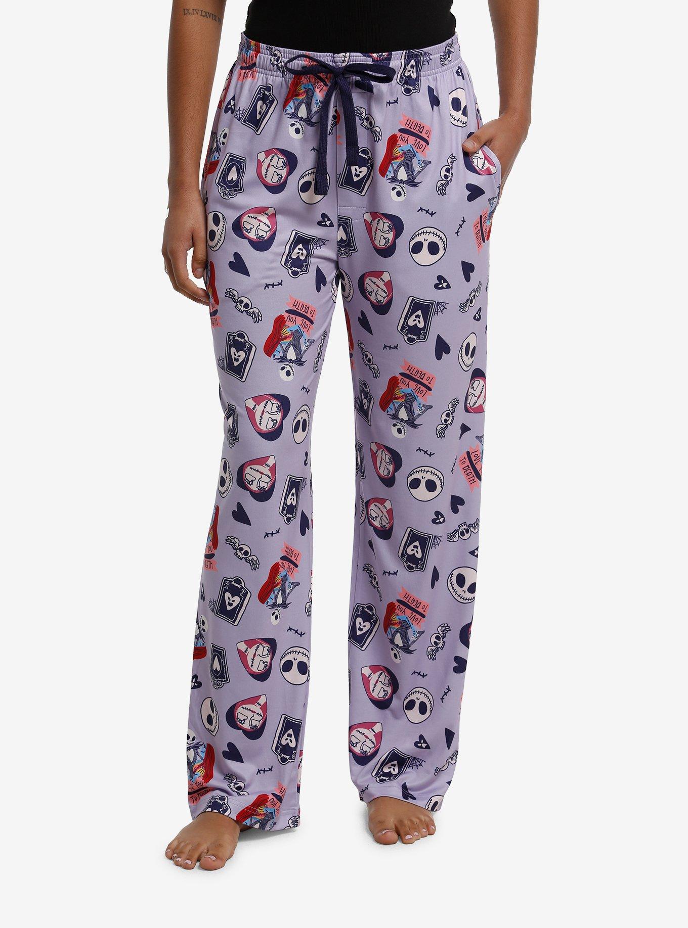 The Nightmare Before Christmas Jack & Sally Pajama Pants, , hi-res