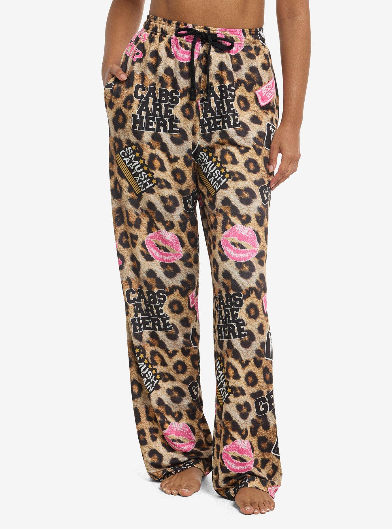 Jersey Shore Leopard Print Pajama Pants, , hi-res