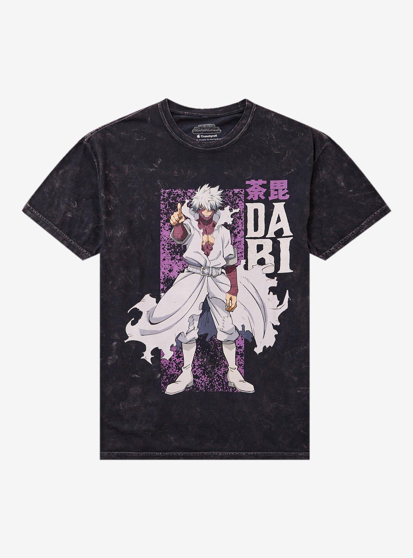 My Hero Academia Dabi Kanji Dark Wash T-Shirt, , hi-res