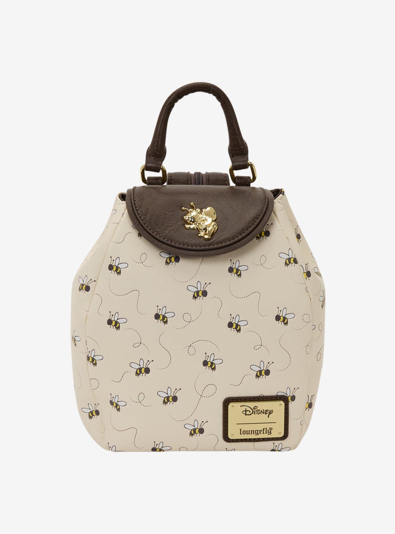 Loungefly Disney Winnie the Pooh Bees Allover Print Micro Mini Backpack