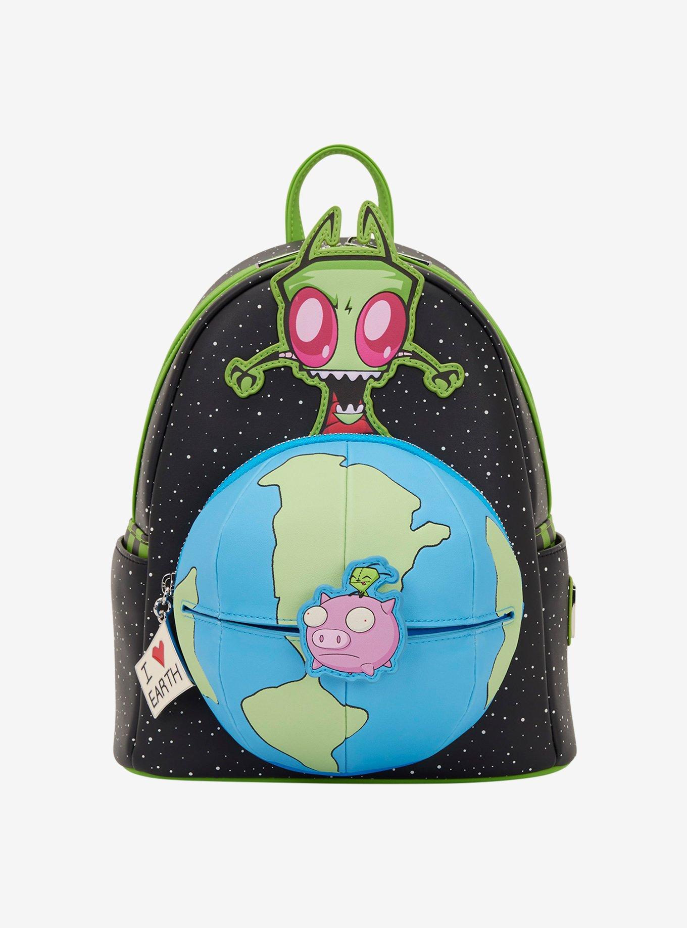 Loungefly Invader Zim Globe Glow-in-the-Dark Mini Backpack, , hi-res