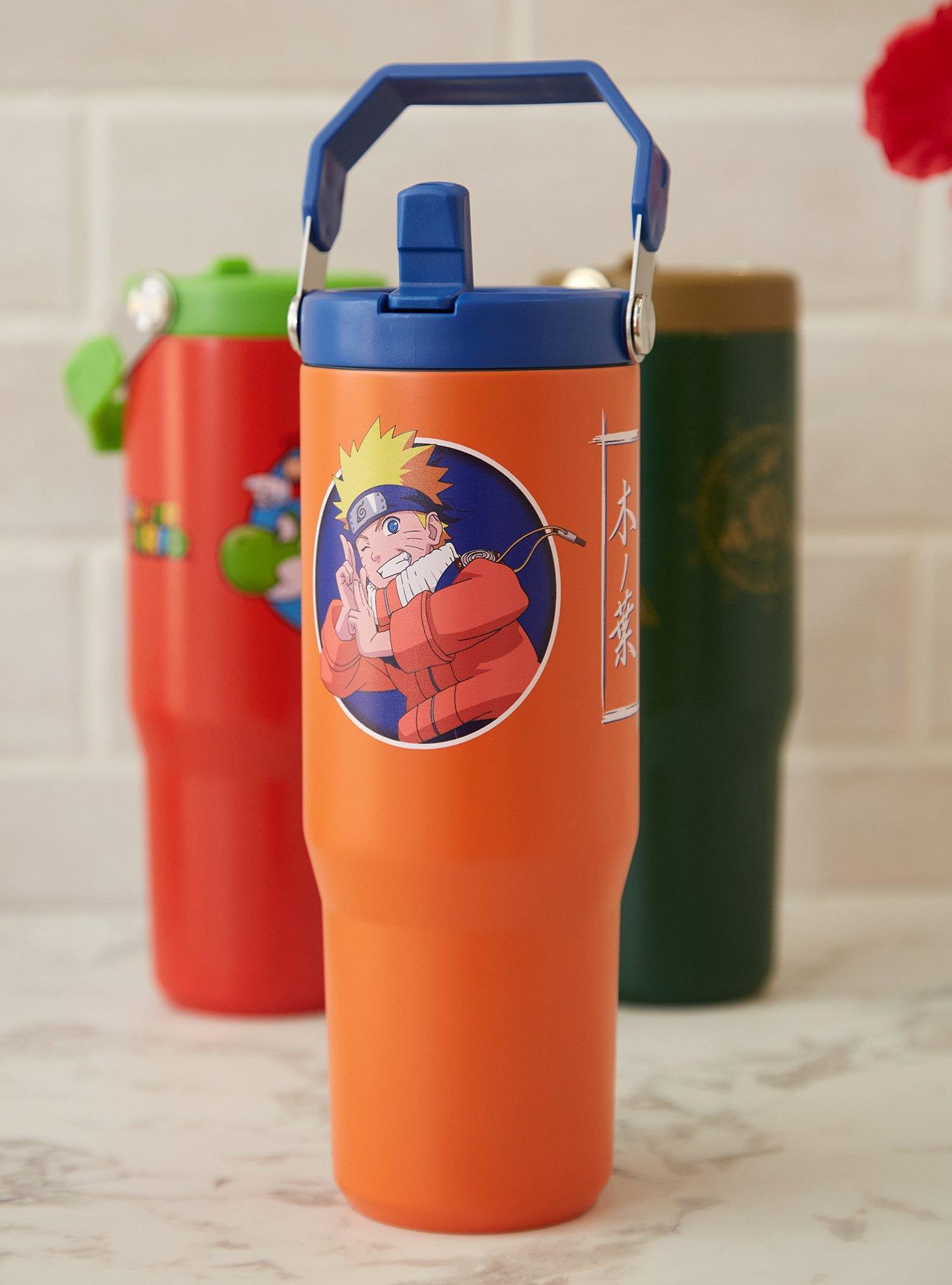 Naruto Shippuden Icons Stainless Steel Water Bottle, , hi-res