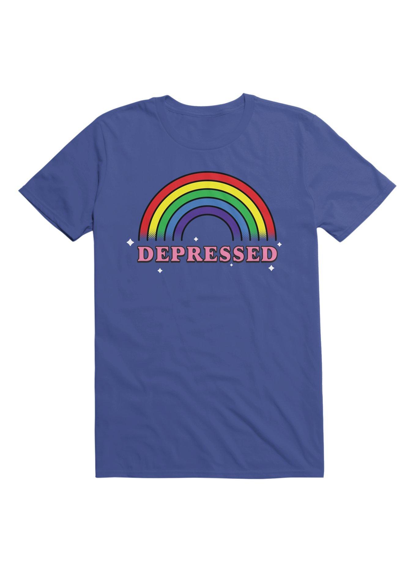 Depressed Rainbow T-Shirt, , hi-res