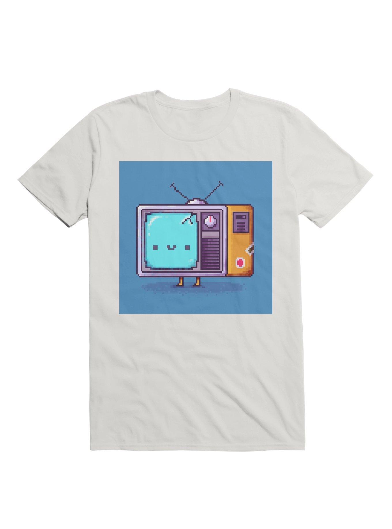 Pixelated 16-Bit TV Guy T-Shirt, , hi-res
