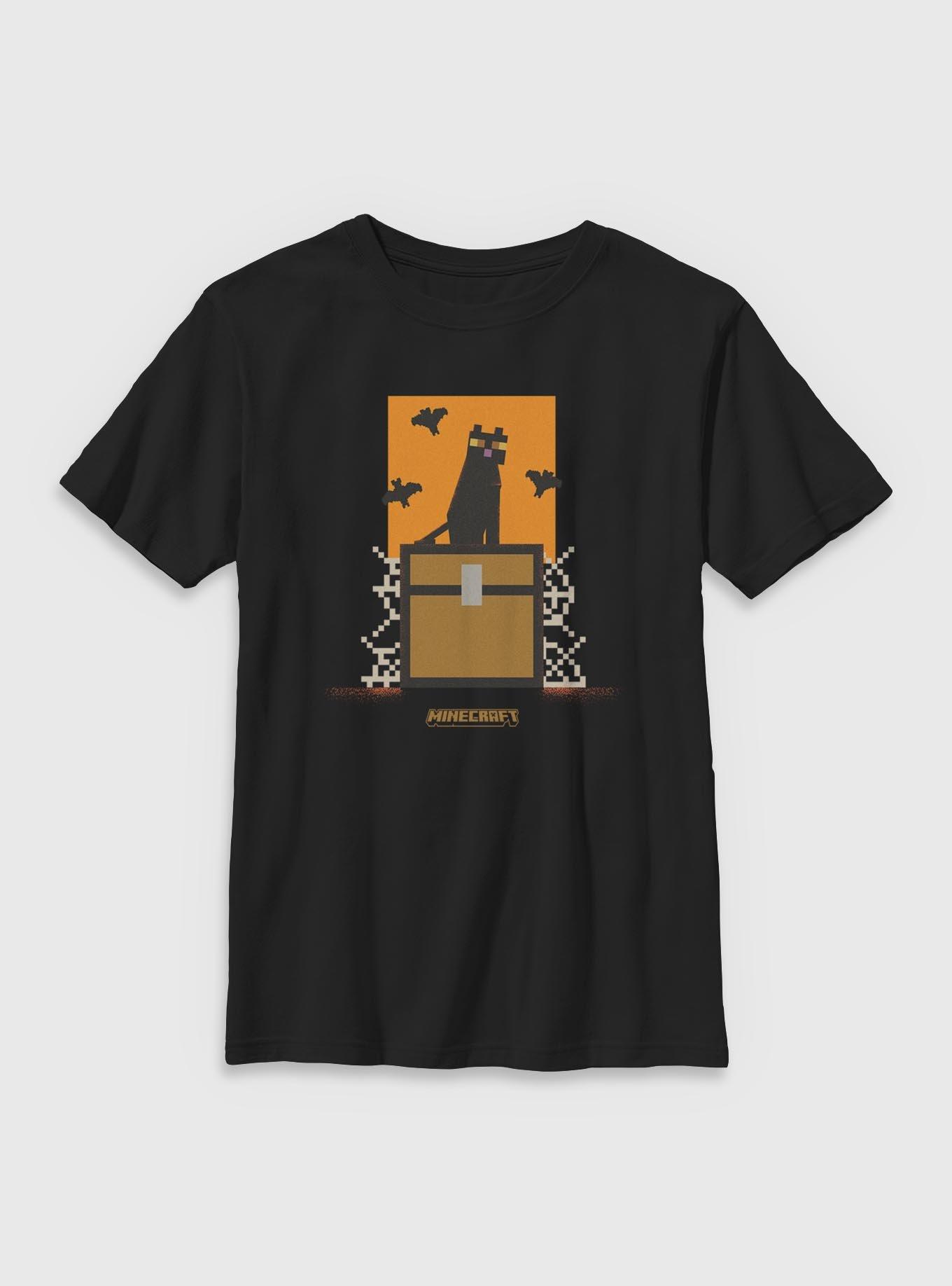 Minecraft Cat And Bats Youth T-Shirt, , hi-res