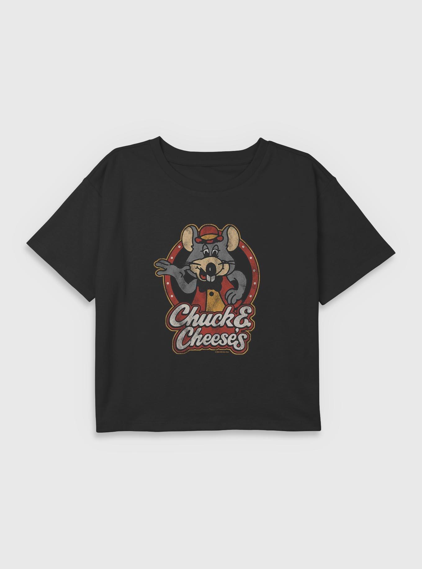 Chuck E Cheese OG Chuck Youth Girls Boxy Crop T-Shirt, , hi-res