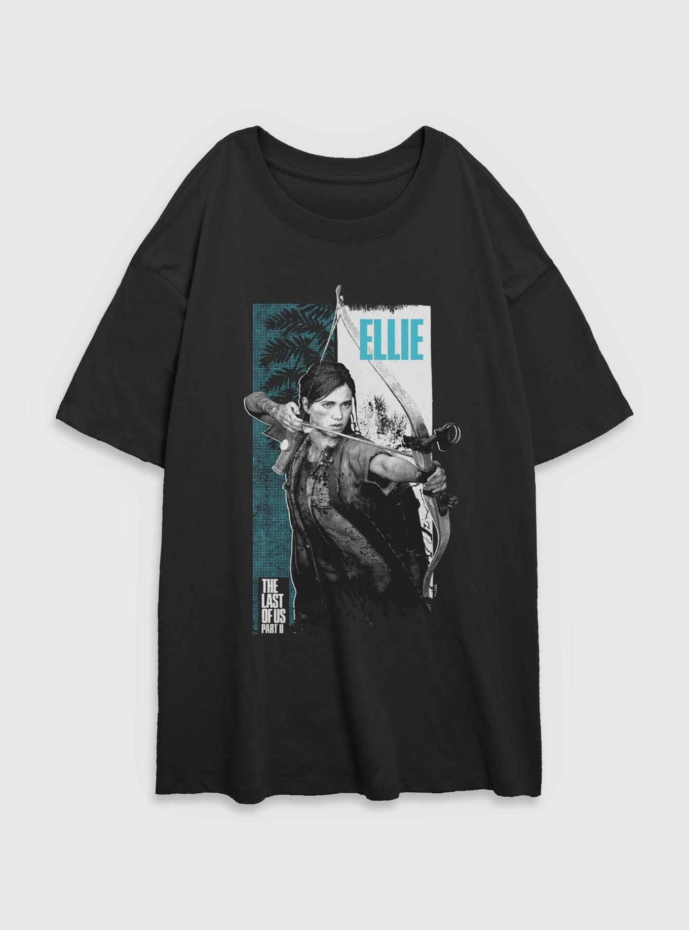 The Last Of Us Part II Ellie Archer Womens Oversized T-Shirt, BLACK, hi-res