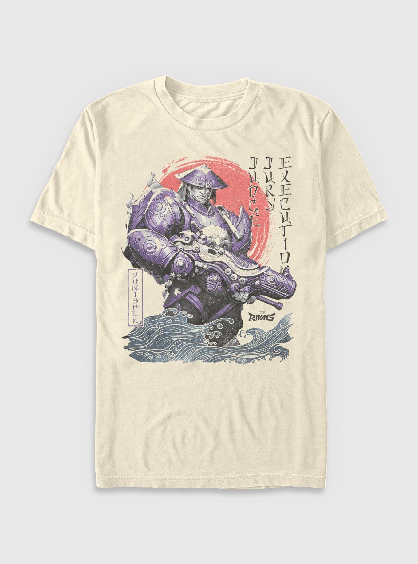 Marvel Rivals Punisher Dangan Ronin Samurai T-Shirt Hot Topic Exclusive, , hi-res