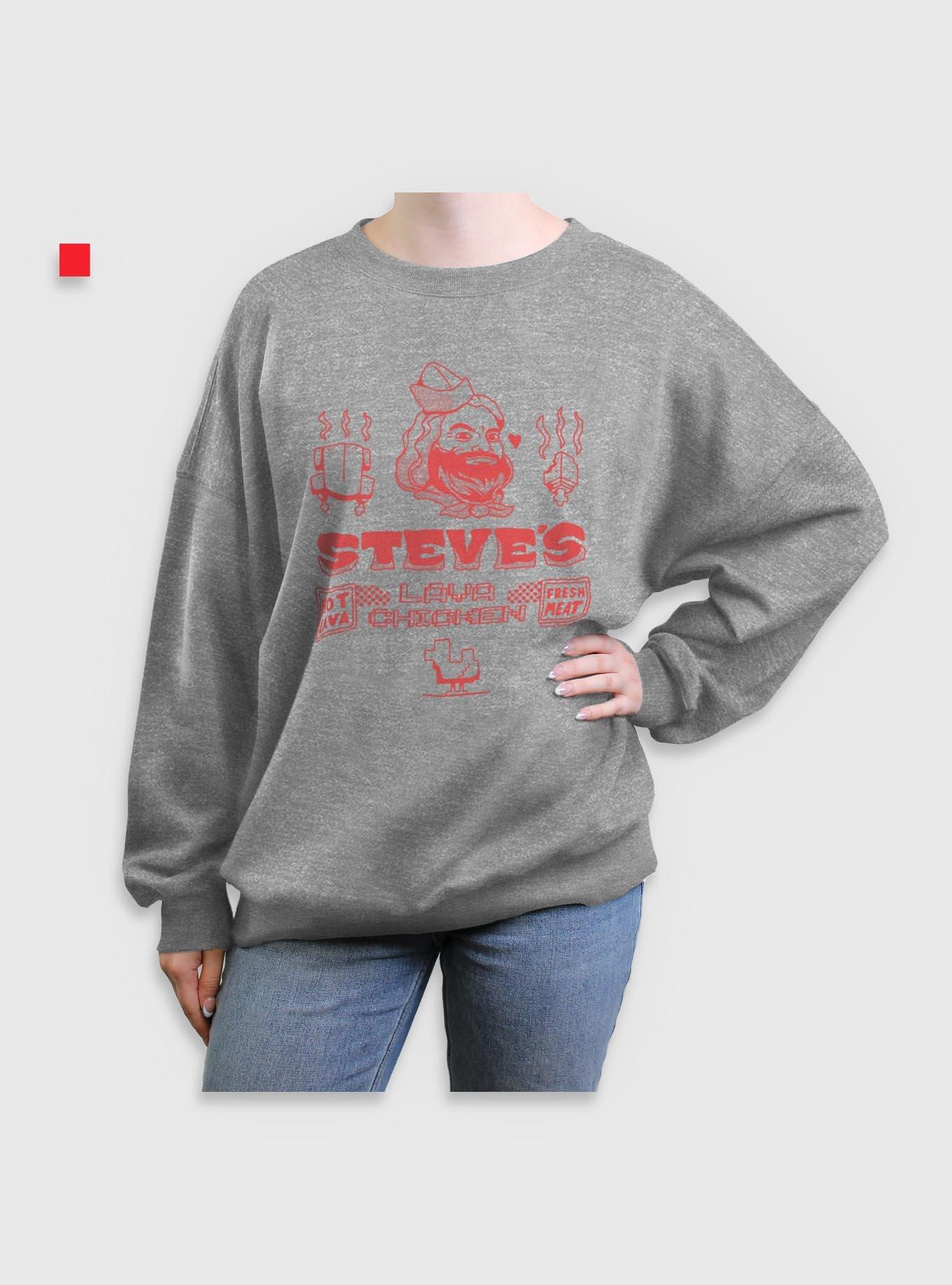 A Minecraft Movie Steves Lava Chicken Womens Oversized Sweatshirt, , hi-res