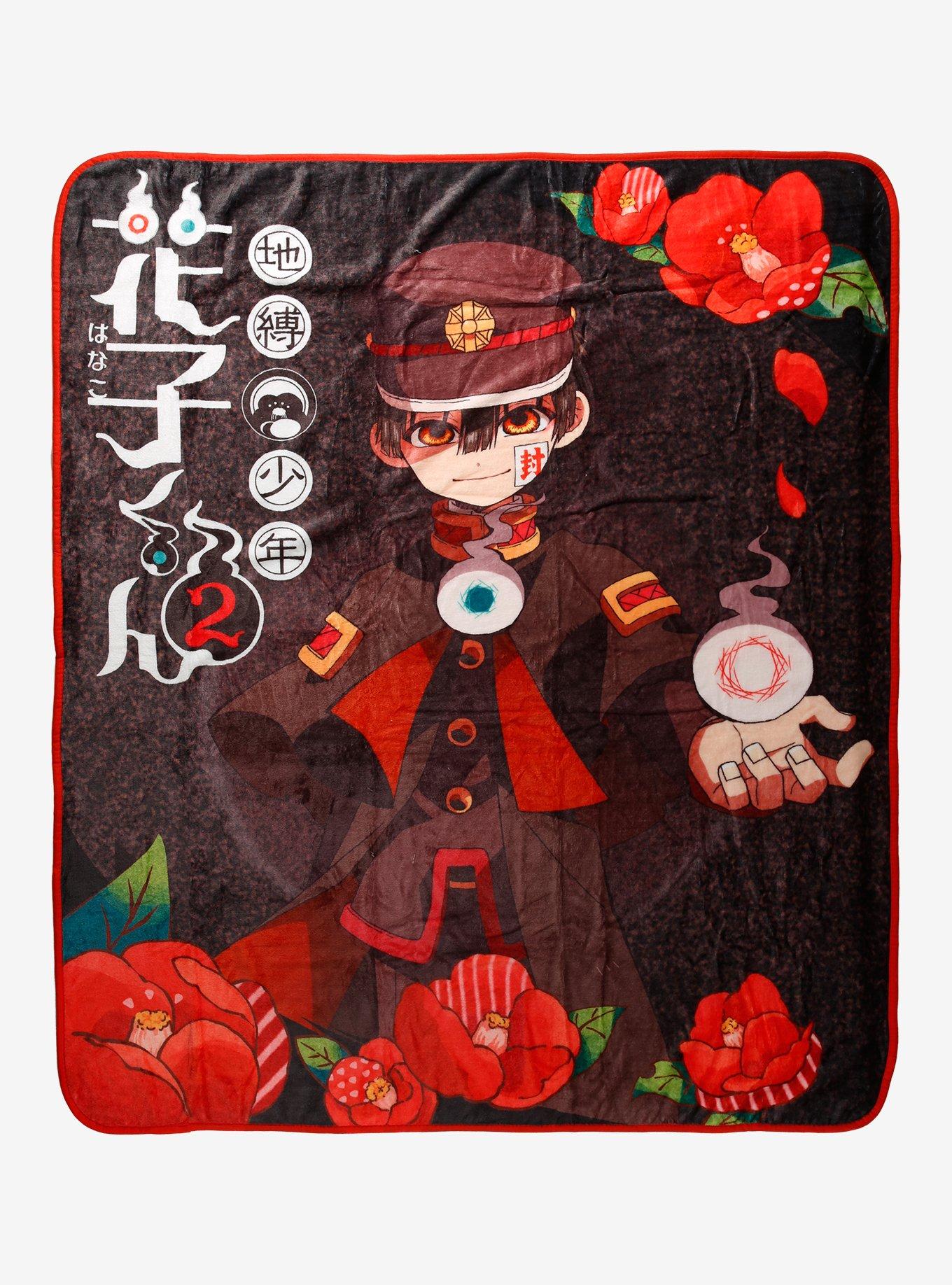 Toilet-Bound Hanako-Kun Camellias Throw Blanket, , hi-res