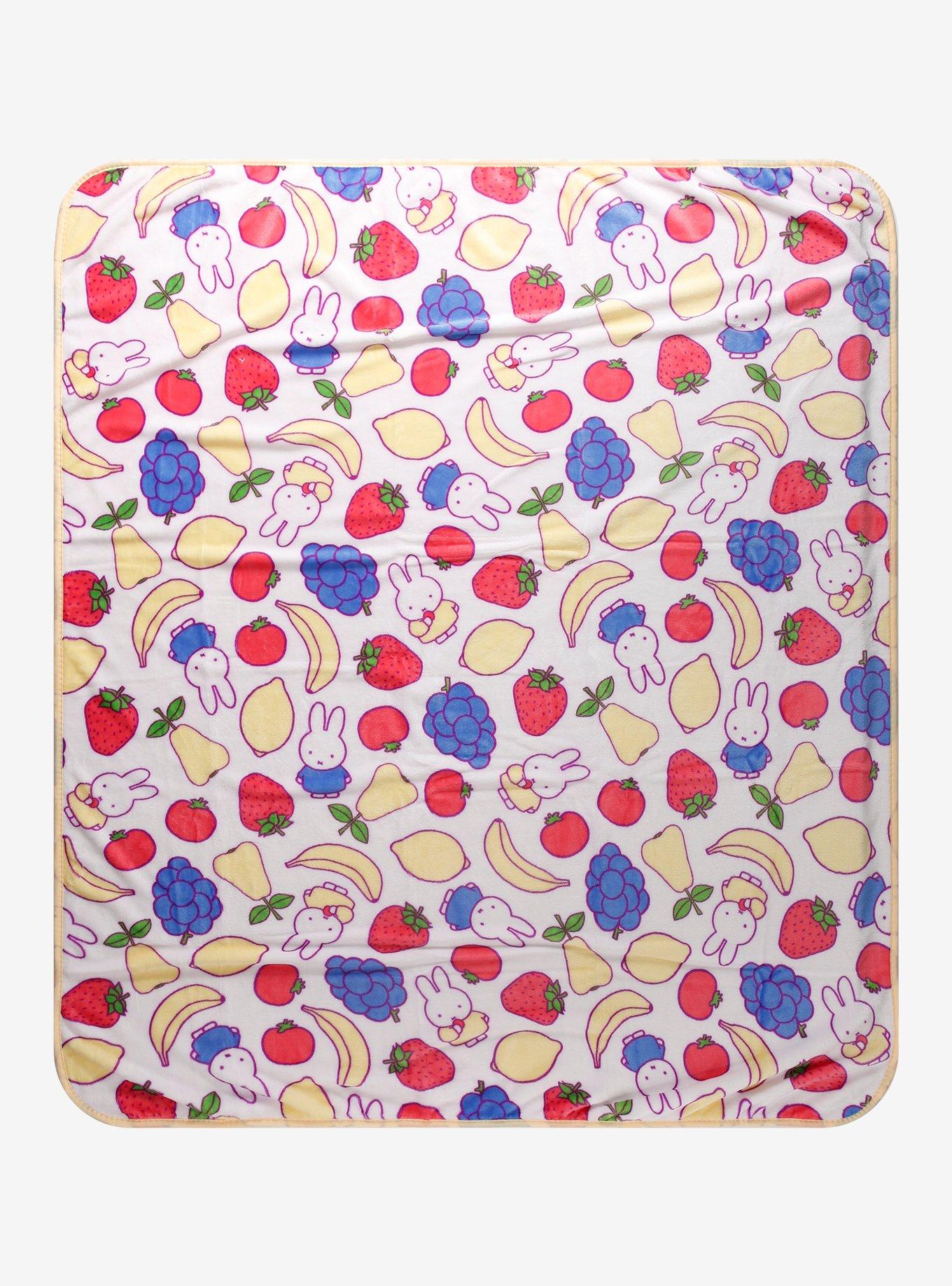 Miffy Fruits Throw Blanket, , hi-res