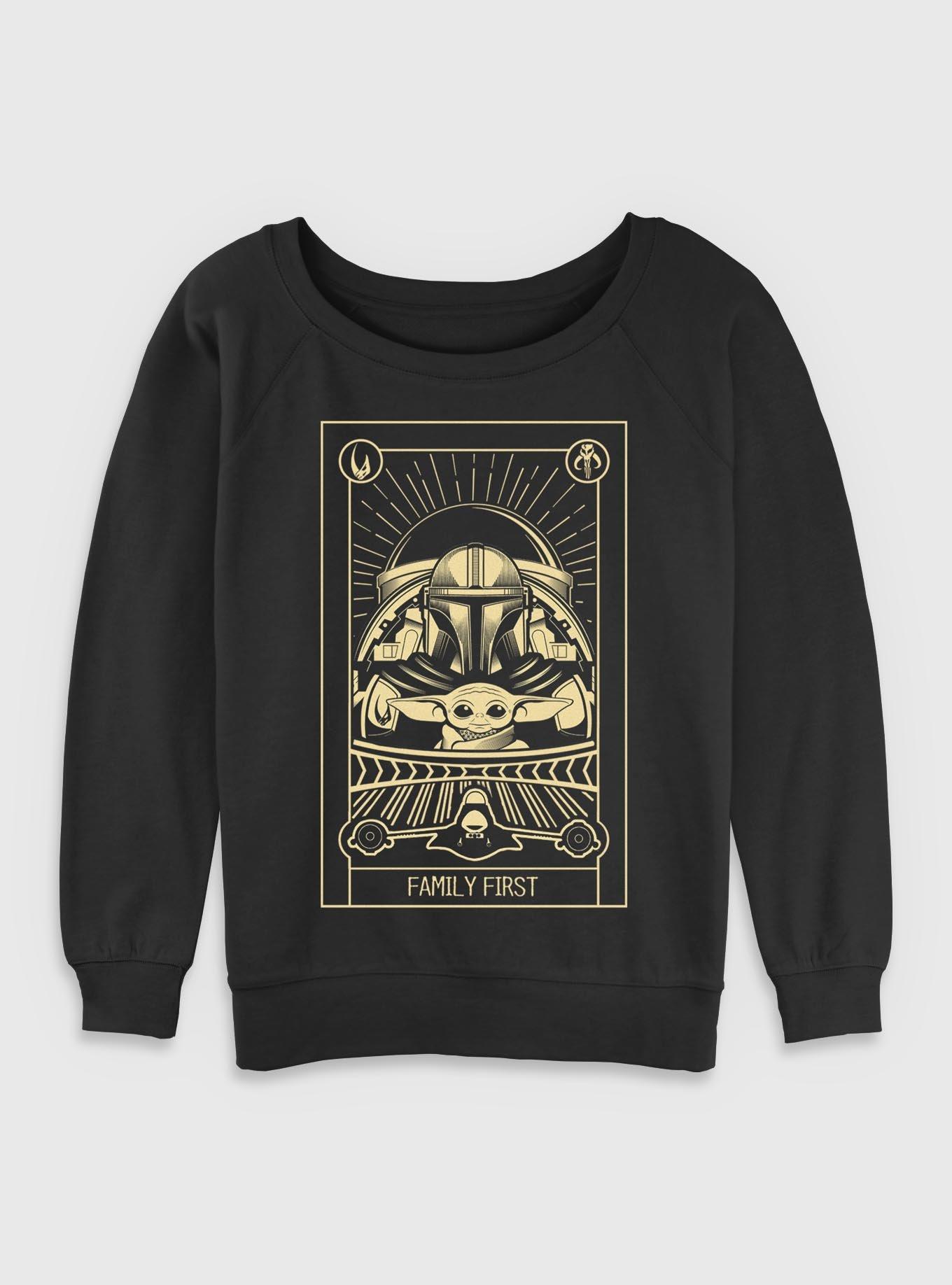 Star Wars The Mandalorian Family First Tarot Womens Slouchy Sweatshirt, , hi-res