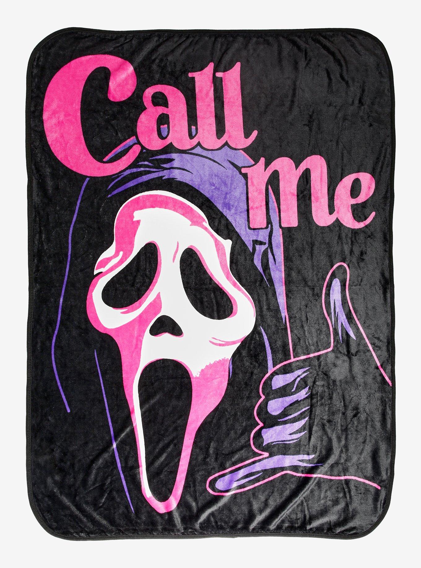 Ghost Face Call Me Throw Blanket, , hi-res