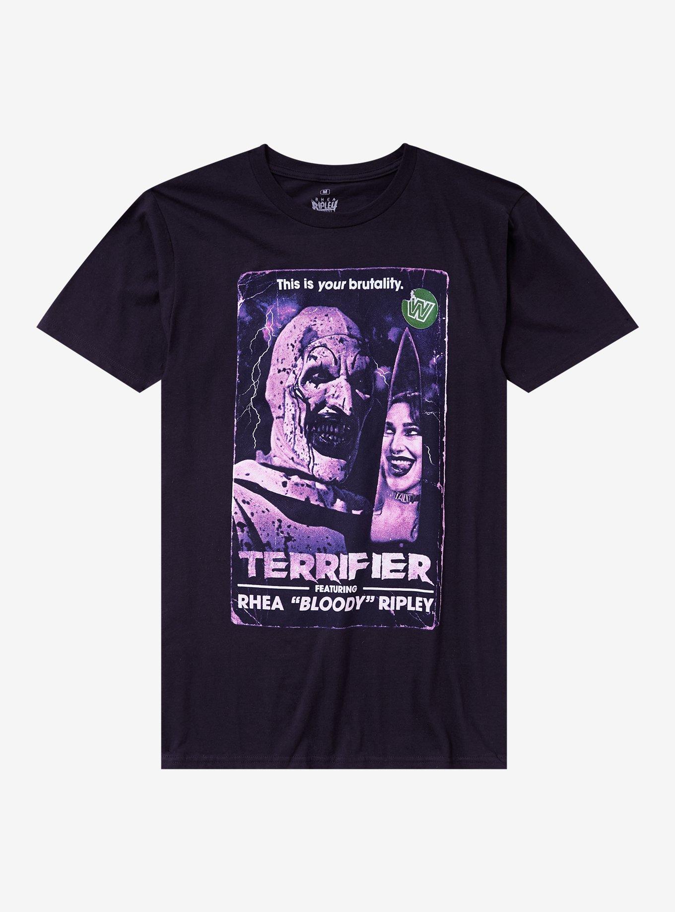 WWE Rhea Ripley X Terrfier Knife T-Shirt | Hot Topic