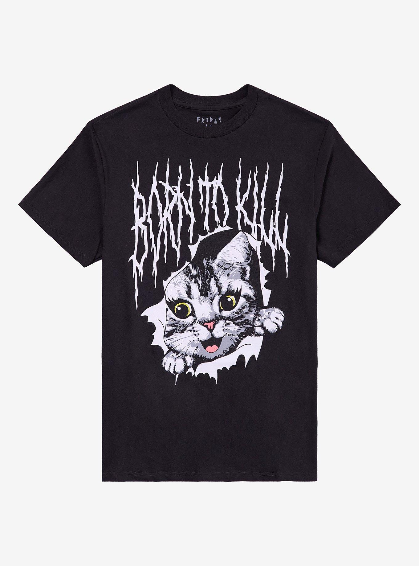 Born To Kill Cat T-Shirt By Friday Jr., , hi-res
