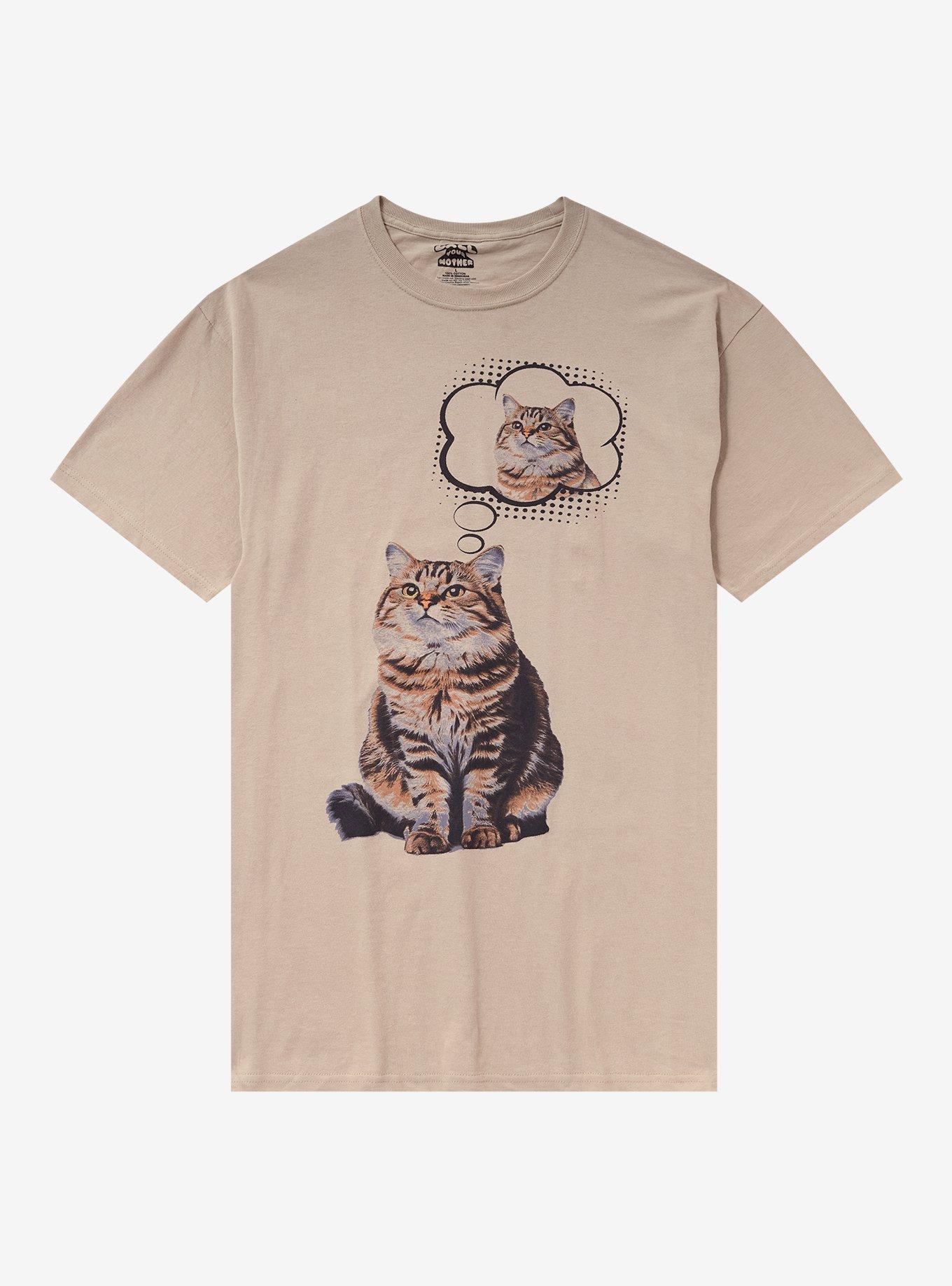 Cat Thinking About Cat T-Shirt By Call Your Mother, , hi-res