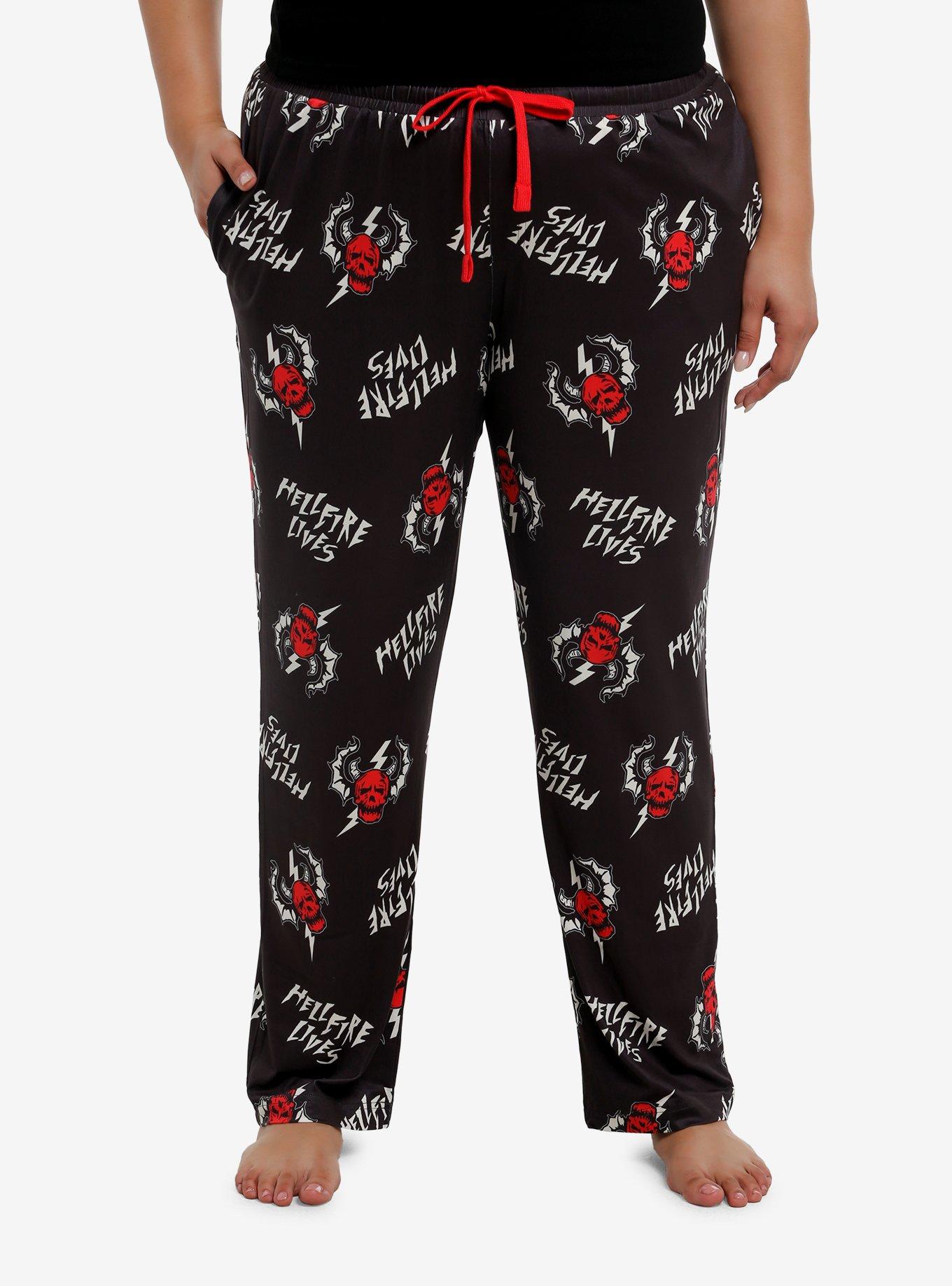 Stranger Things Hellfire Lives Girls Pajama Pants Plus Size, , hi-res