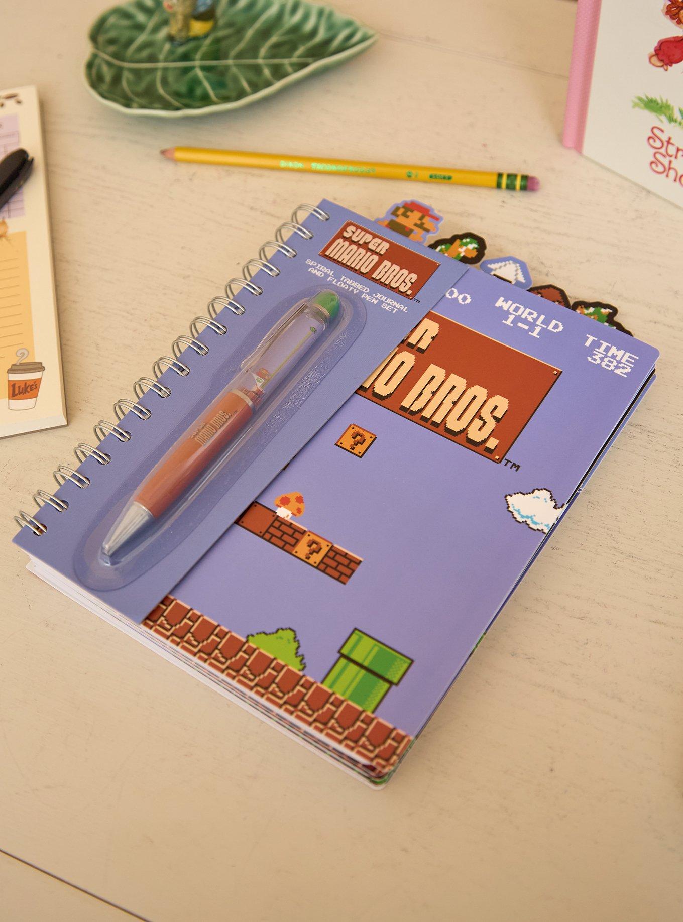Nintendo Super Mario Bros. Figural Tab Journal and Pen Set - BoxLunch Exclusive, , hi-res