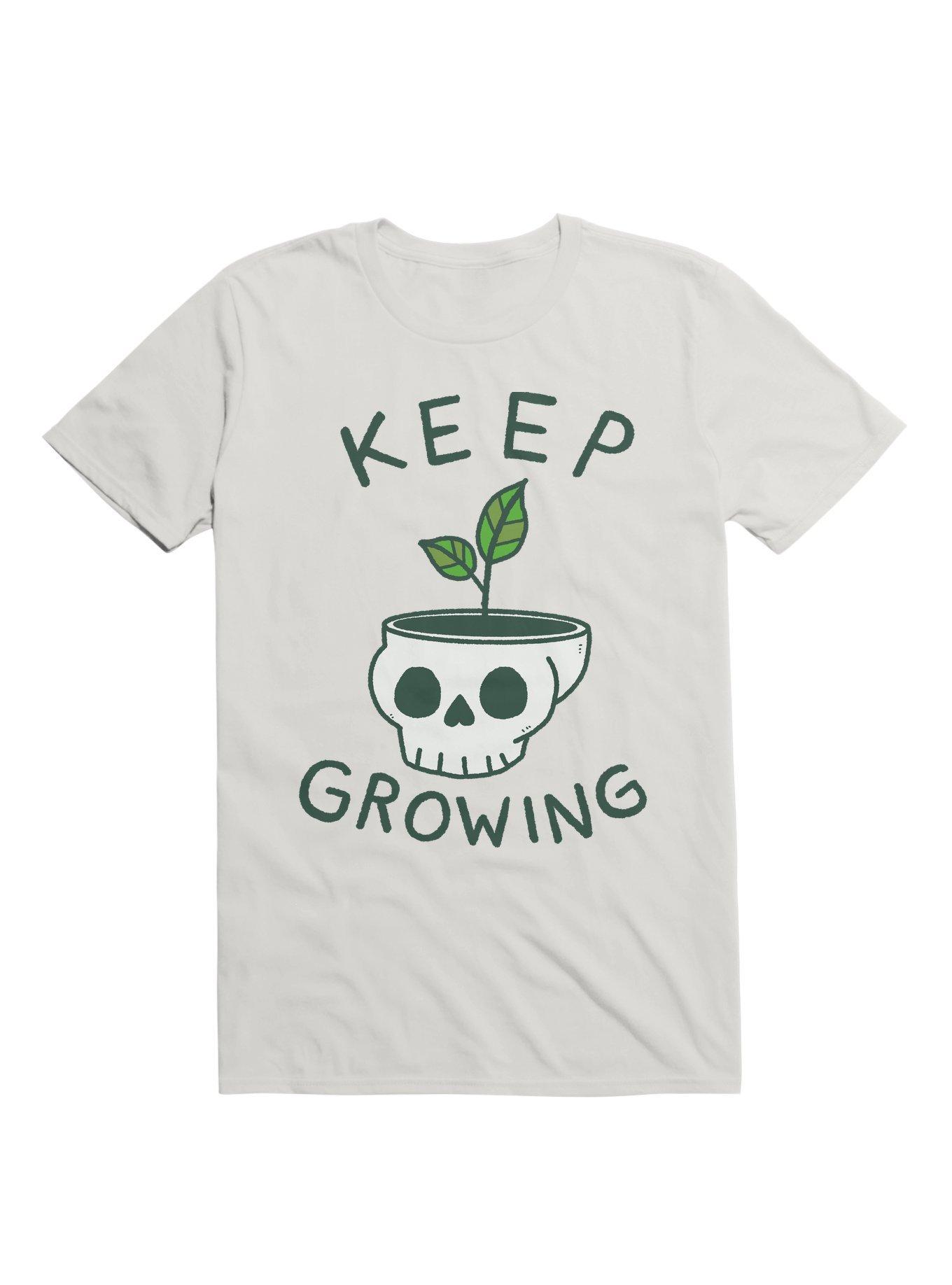 Keep Growing Skull Planter T-Shirt, , hi-res