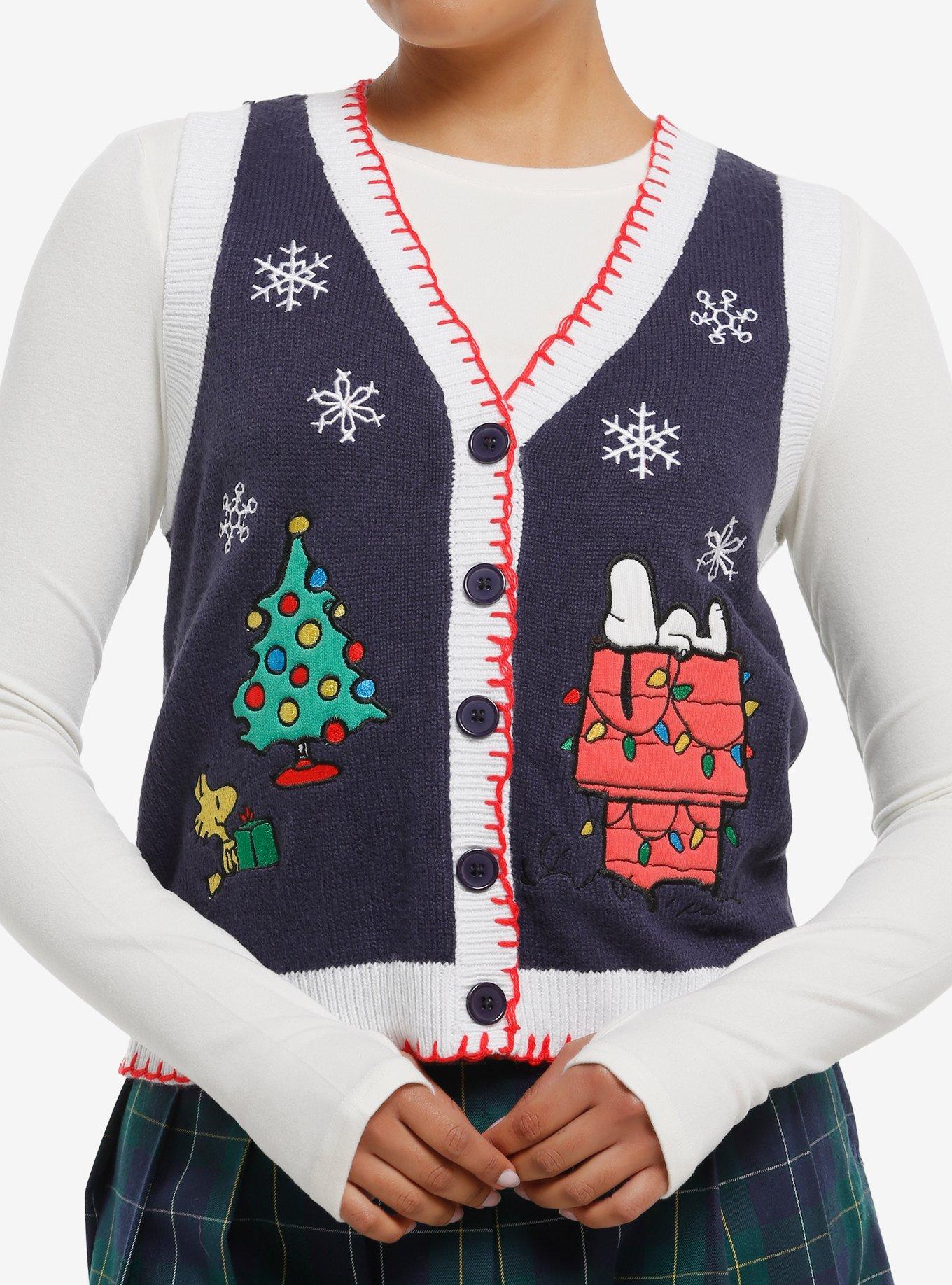 Peanuts Snoopy Holiday Sweater Vest, , hi-res