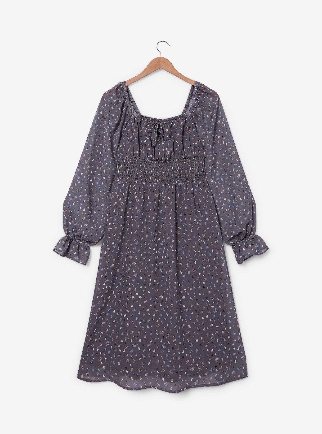 Studio Ghibli&reg; My Neighbor Totoro Icons Floral Dress Plus Size, , hi-res