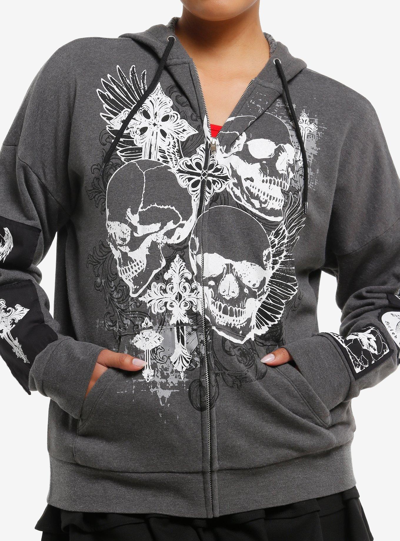 Skulls & Patches Girls Hoodie, , hi-res