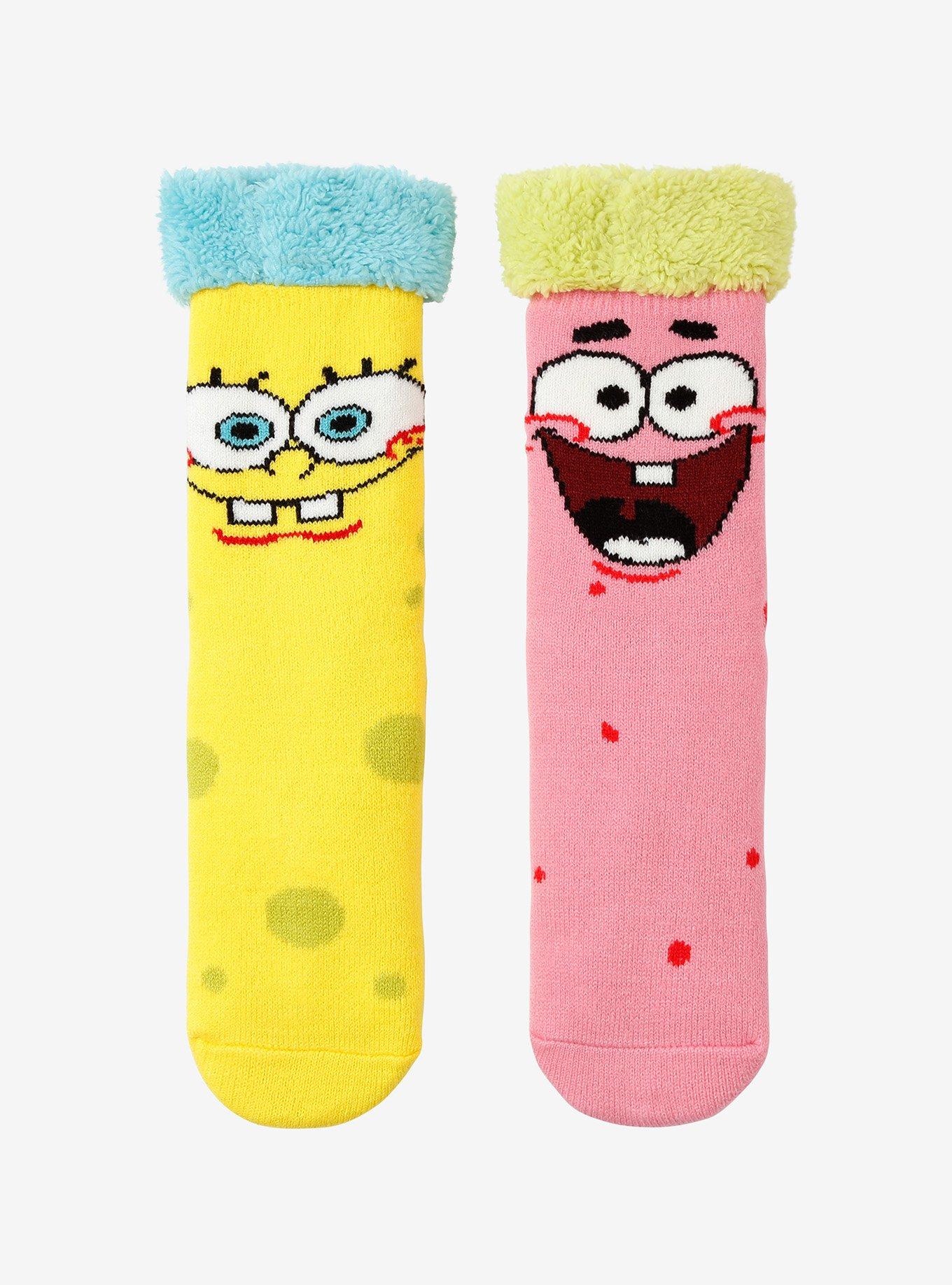 SpongeBob SquarePants SpongeBob & Patrick Cozy Slipper Socks, , hi-res