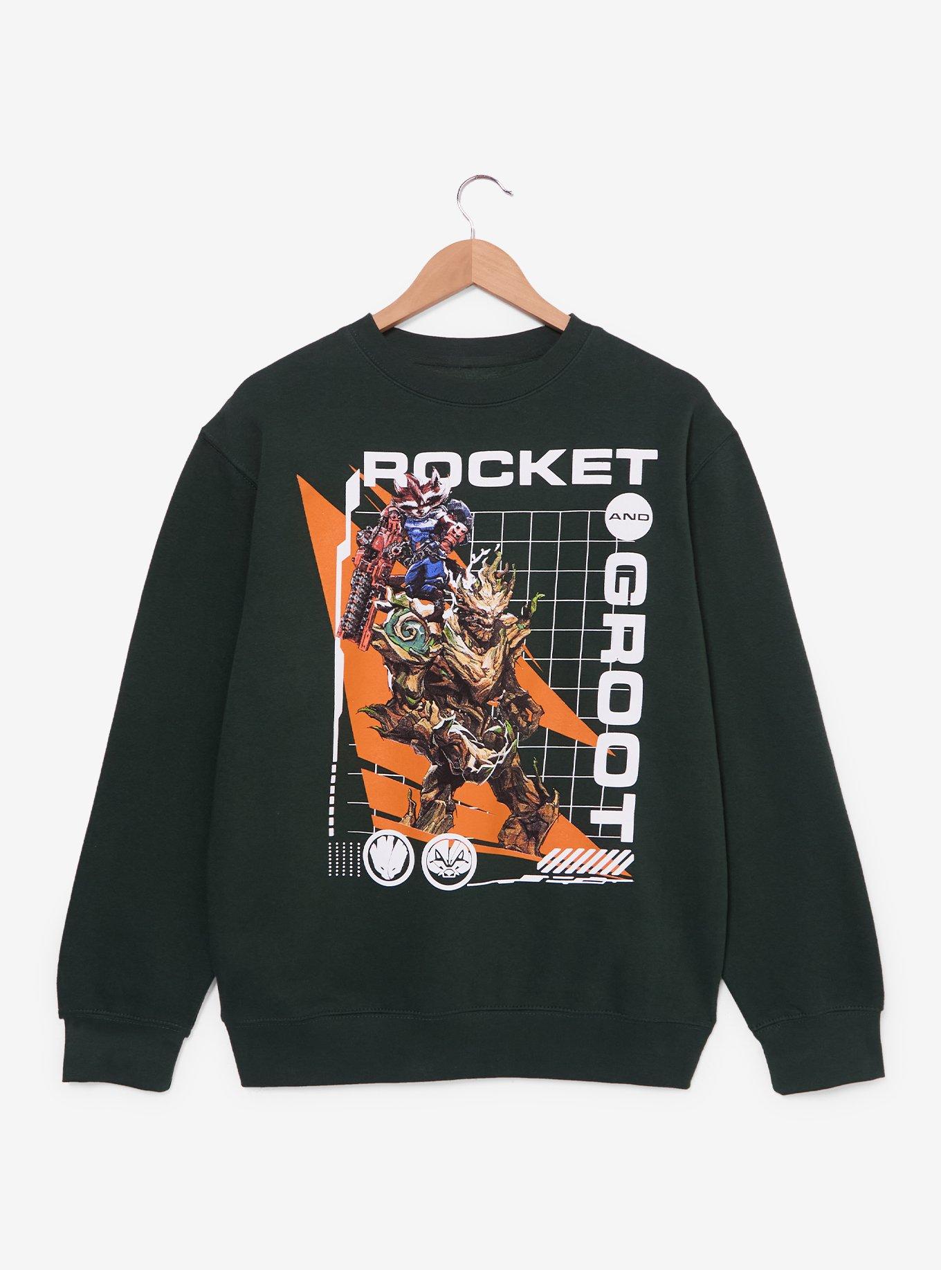 Marvel Rivals Rocket & Groot Crewneck - BoxLunch Exclusive, , hi-res