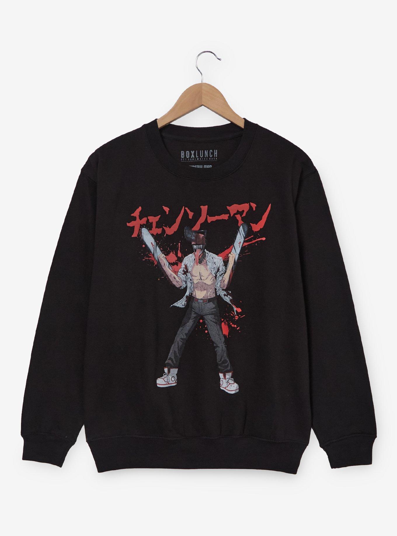 Chainsaw Man Denji Splatter Portrait Crewneck - BoxLunch Exclusive, , hi-res