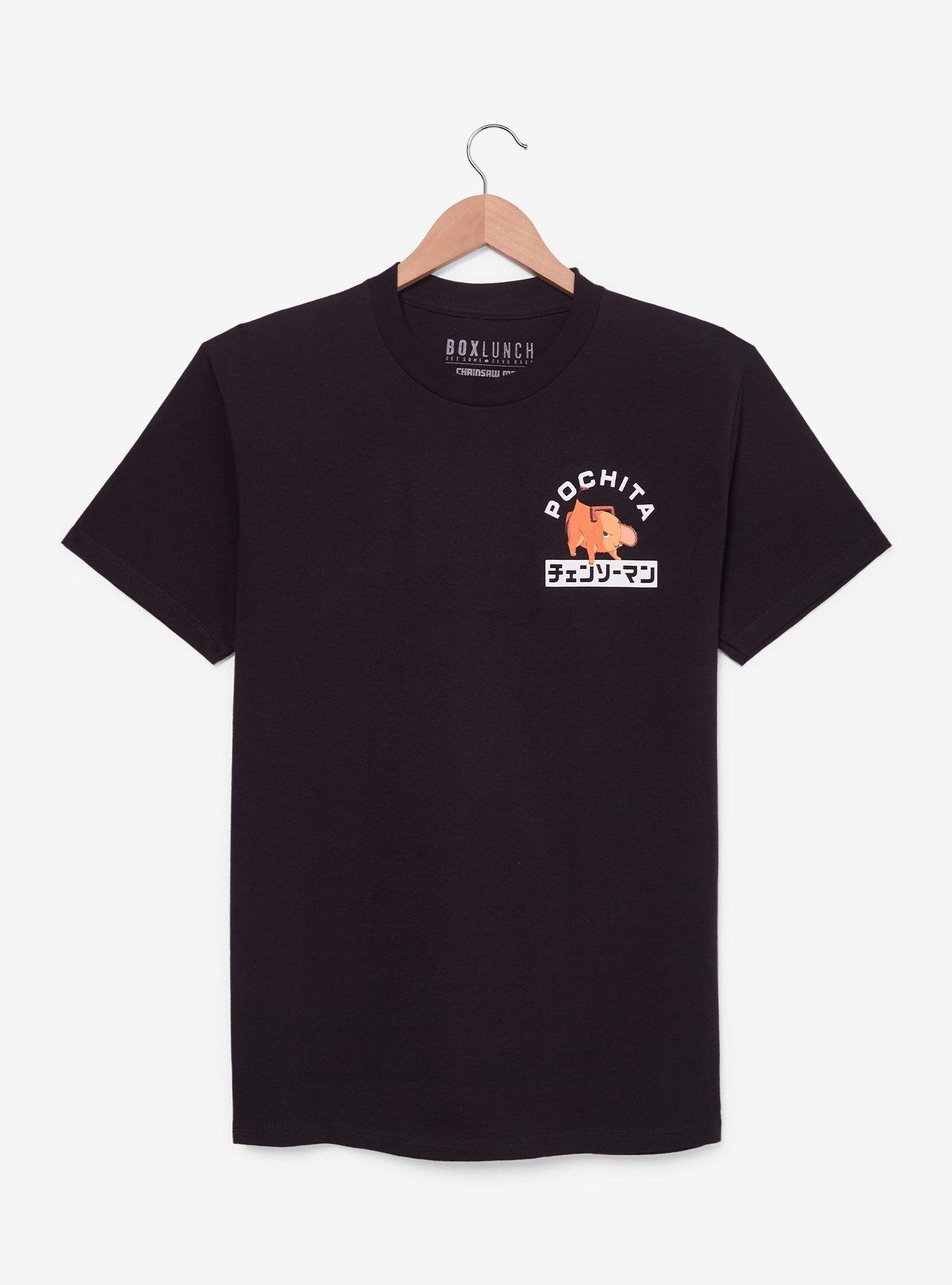 Chainsaw Man Pochita Badge T-Shirt — BoxLunch Exclusive, , hi-res