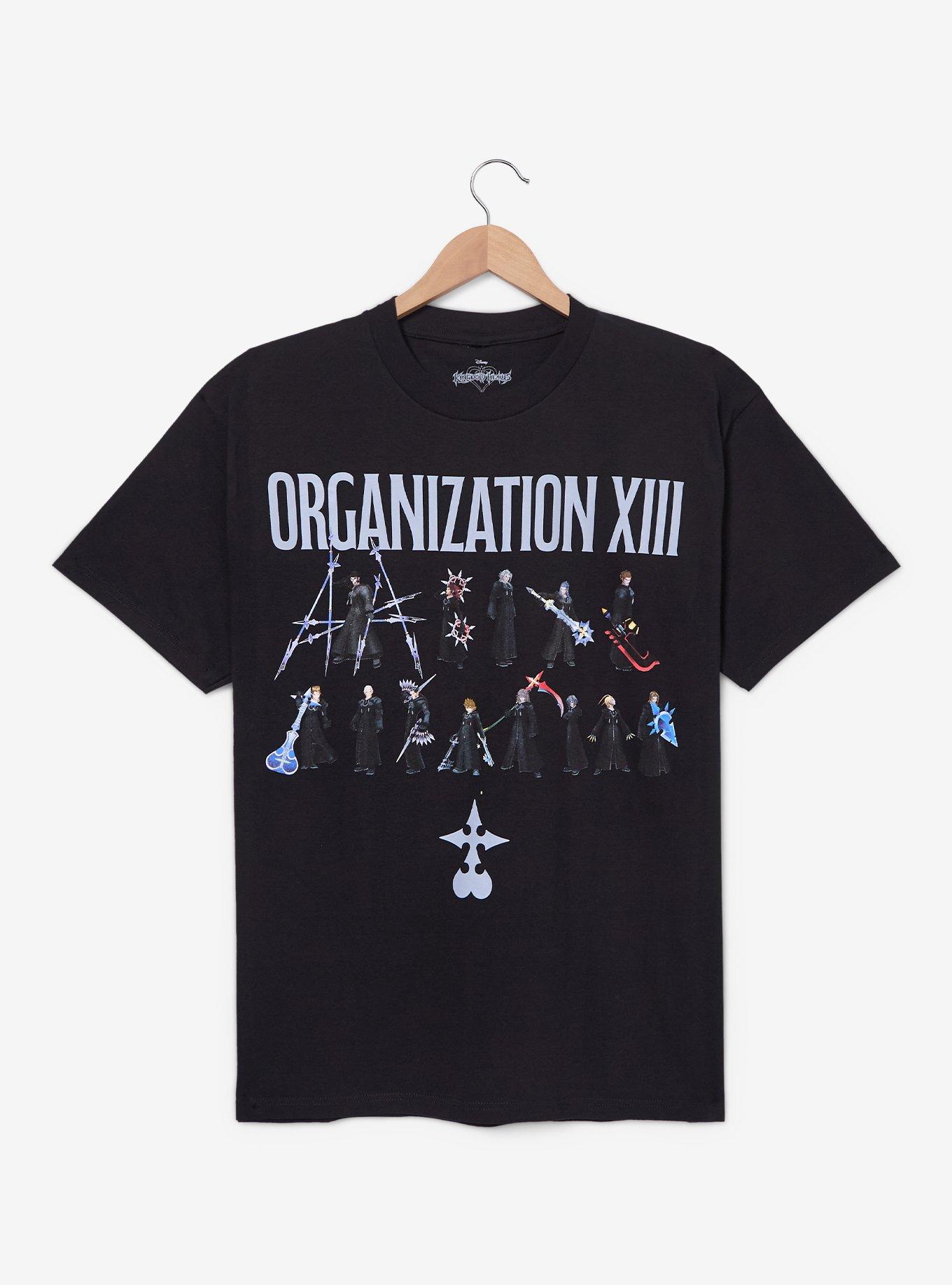 Disney Kingdom Hearts Organization XIII Graphic T-Shirt &mdash; BoxLunch Exclusive, BLACK, hi-res
